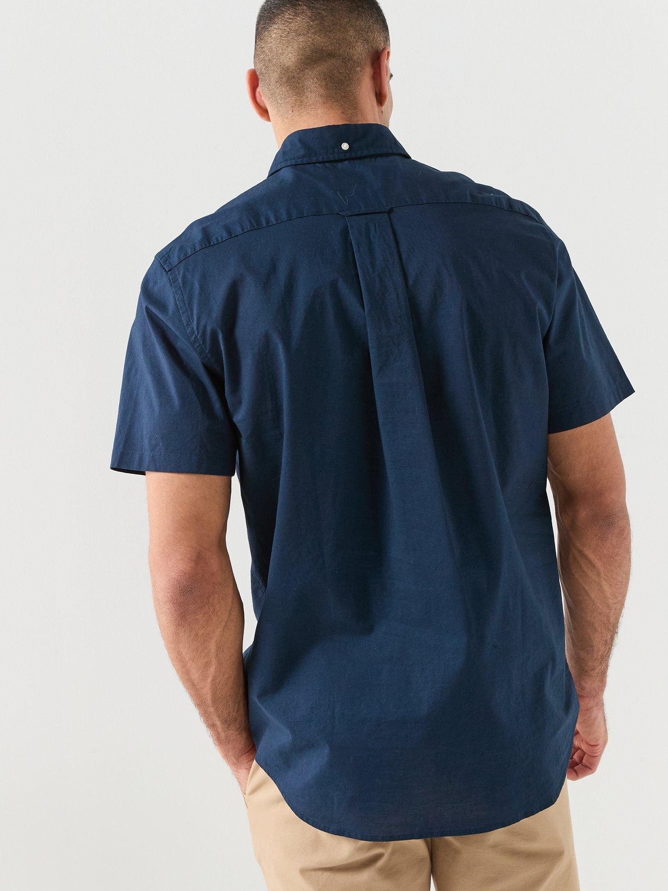 gant-gant-regular-fit-classic-poplin-short-sleeve-shirt-navystillFront