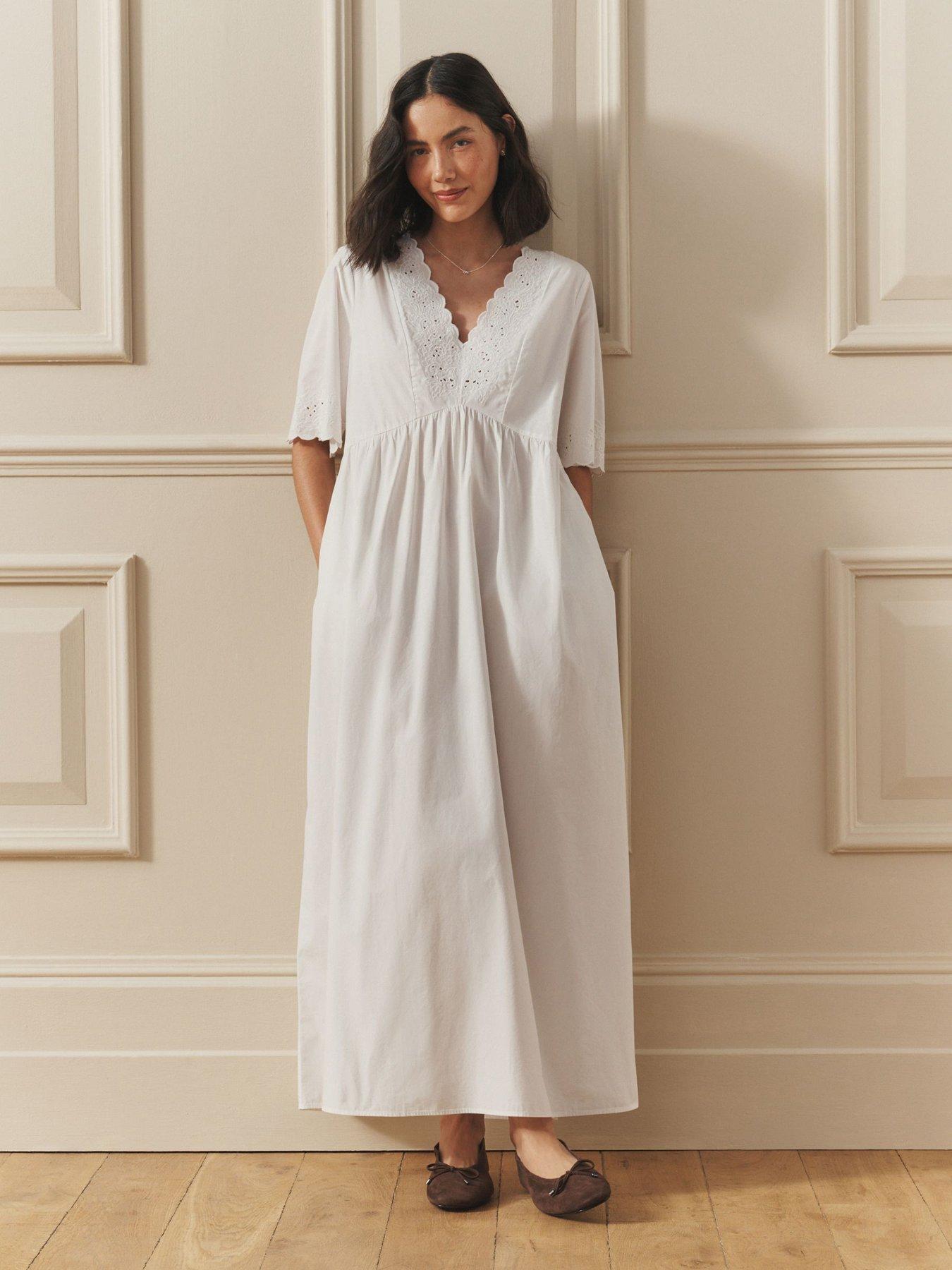 ganni dresses Seersucker Check Dress in Persian Violet – SVRN main image 1