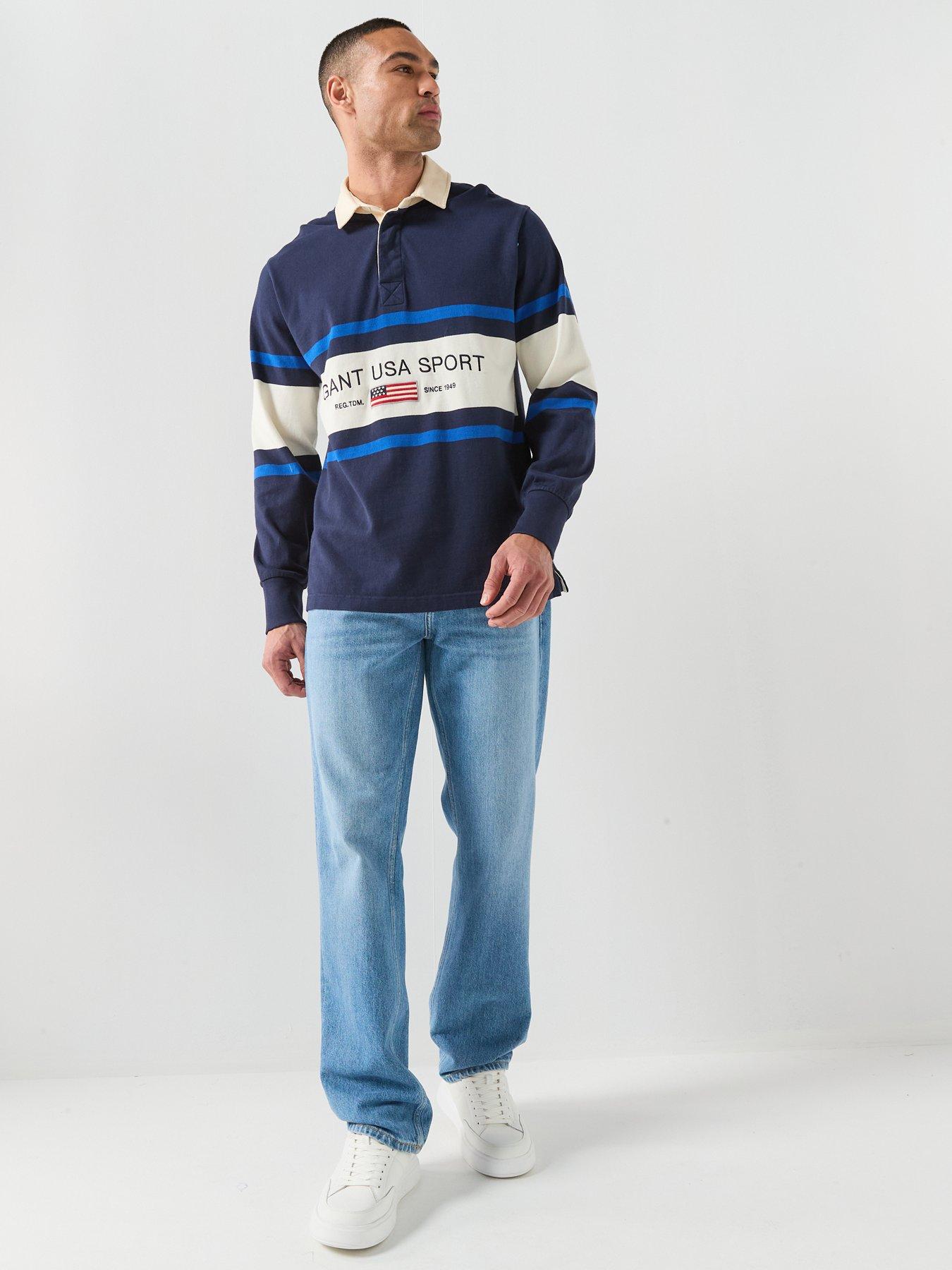 Image 5 of 6 of GANT Straight Fit Jeans - Mid Wash