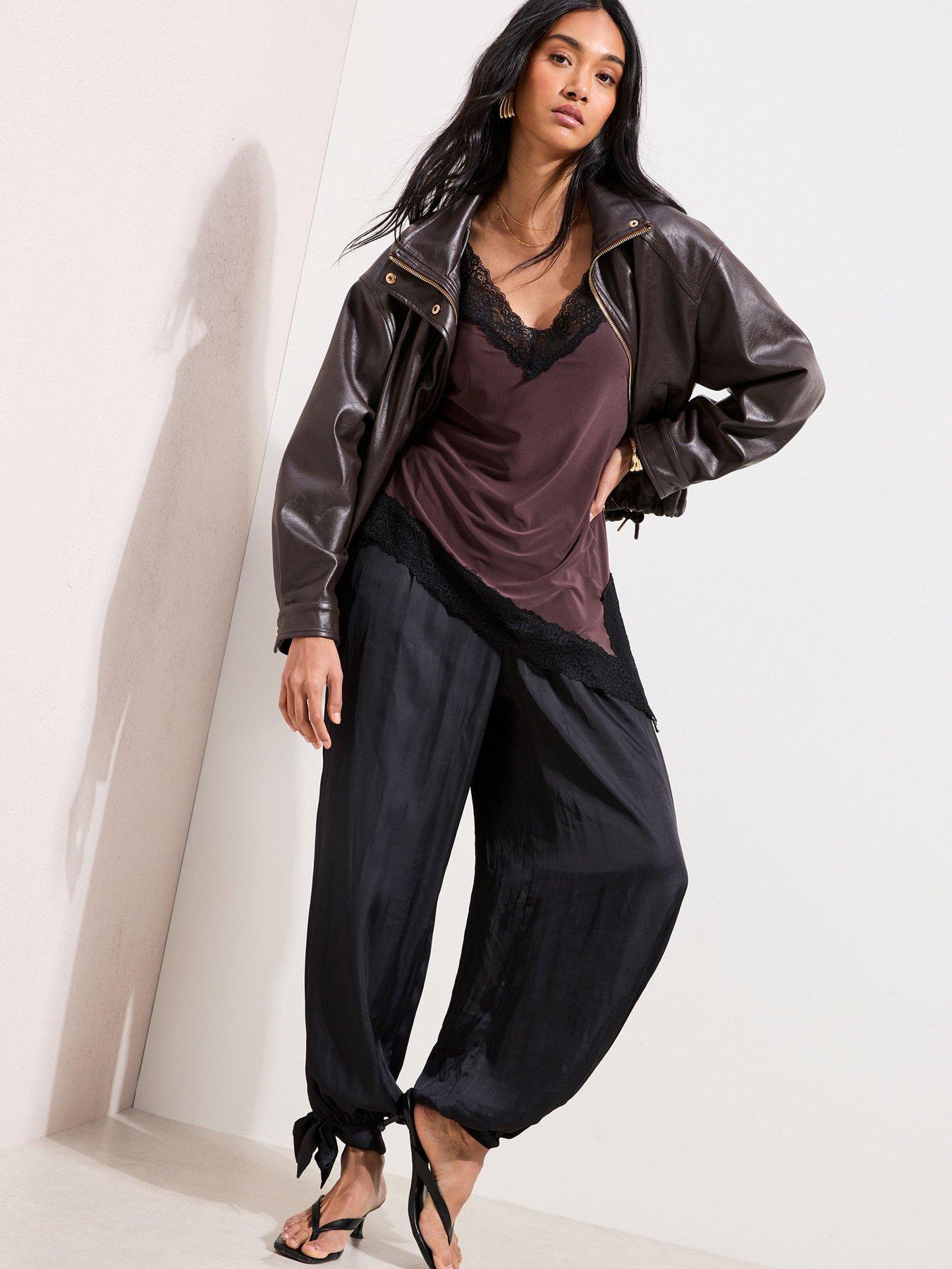 friends-like-these-satin-tie-side-balloon-trouser-blackback