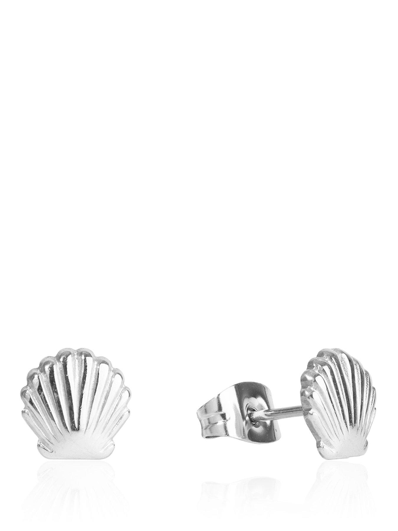 Image 1 of 5 of The Love Collection Waterproof Stainless Steel Shell Studs