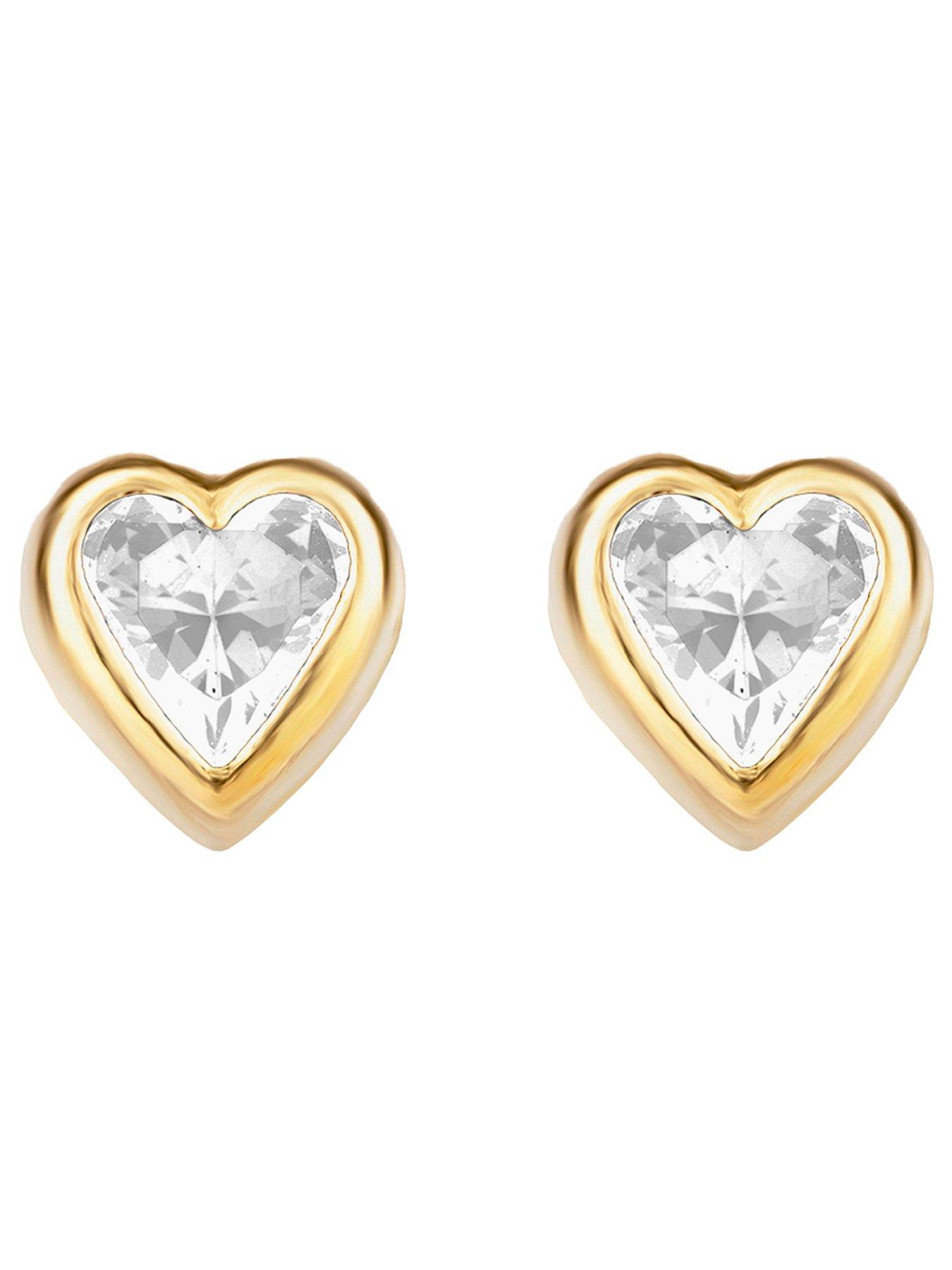 the-love-collection-9ct-yellow-gold-rubover-heart-studsback