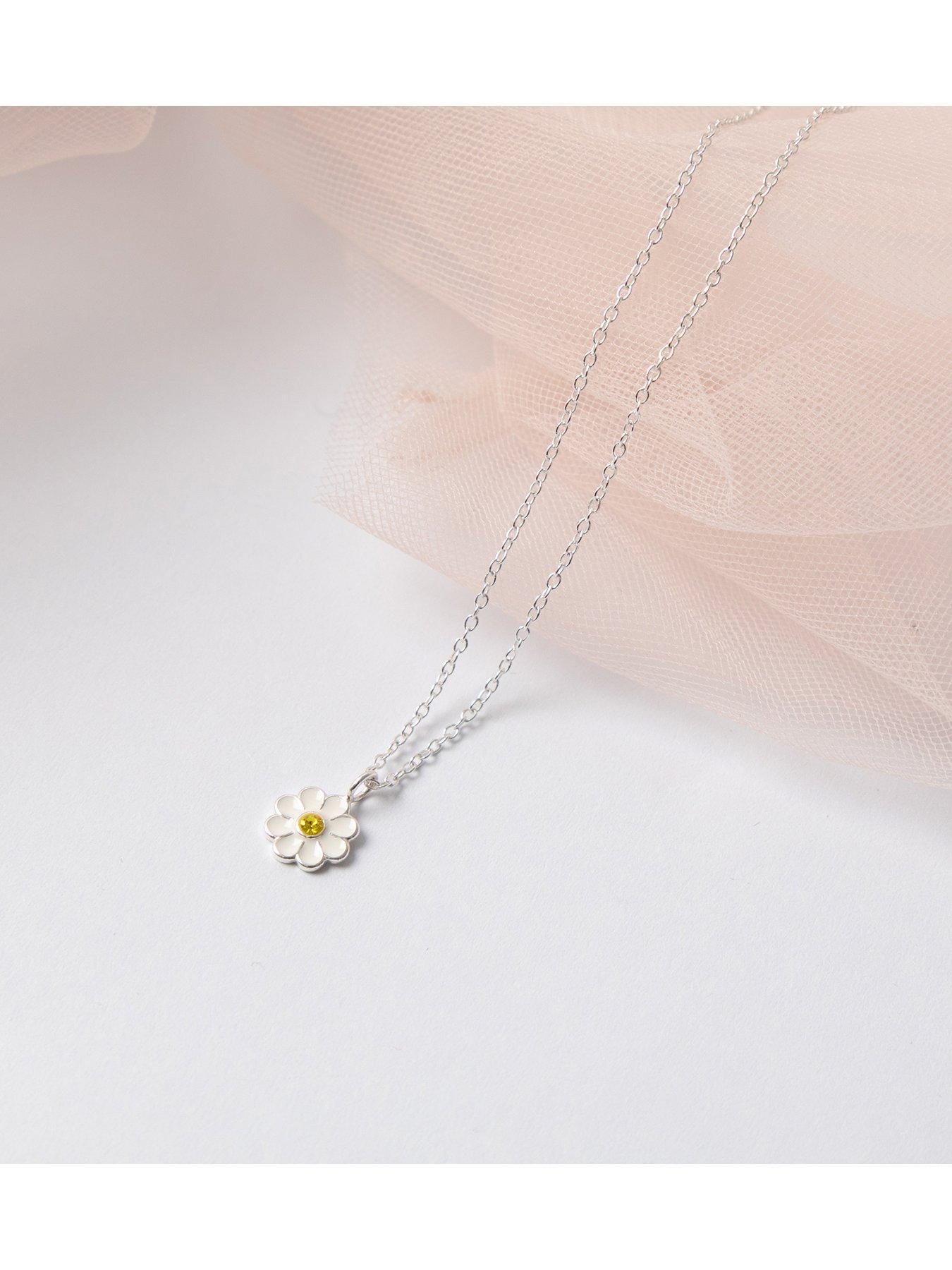 the-love-collection-sterling-silver-daisy-enamel-pendantoutfit