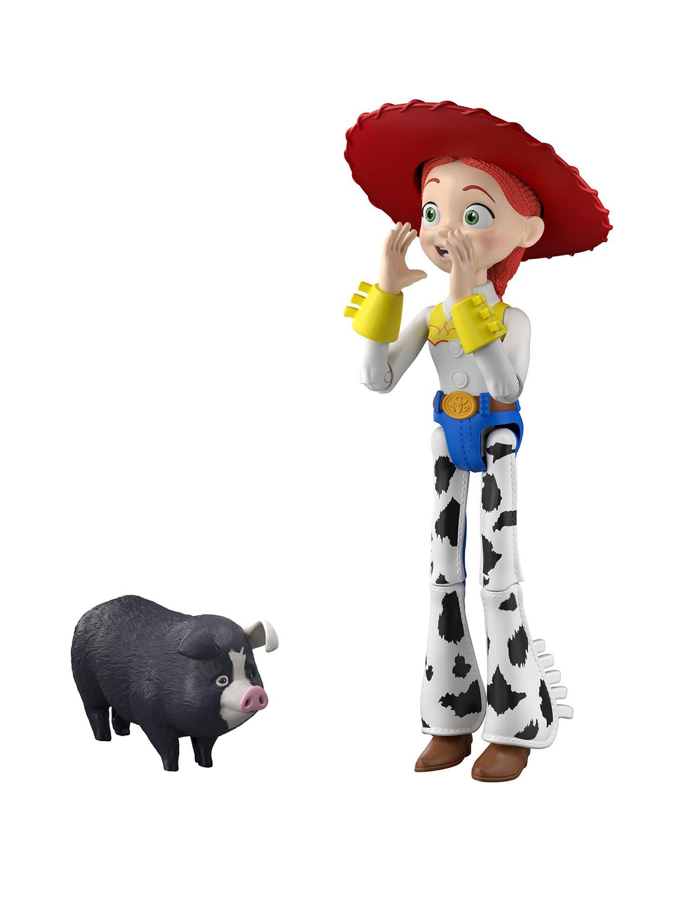 Image 1 of 7 of Disney Pixar Toy Story 5 Critter Talk Jessie, 12-inch Action Figure Toy &amp; JD Pig, 35 Sounds