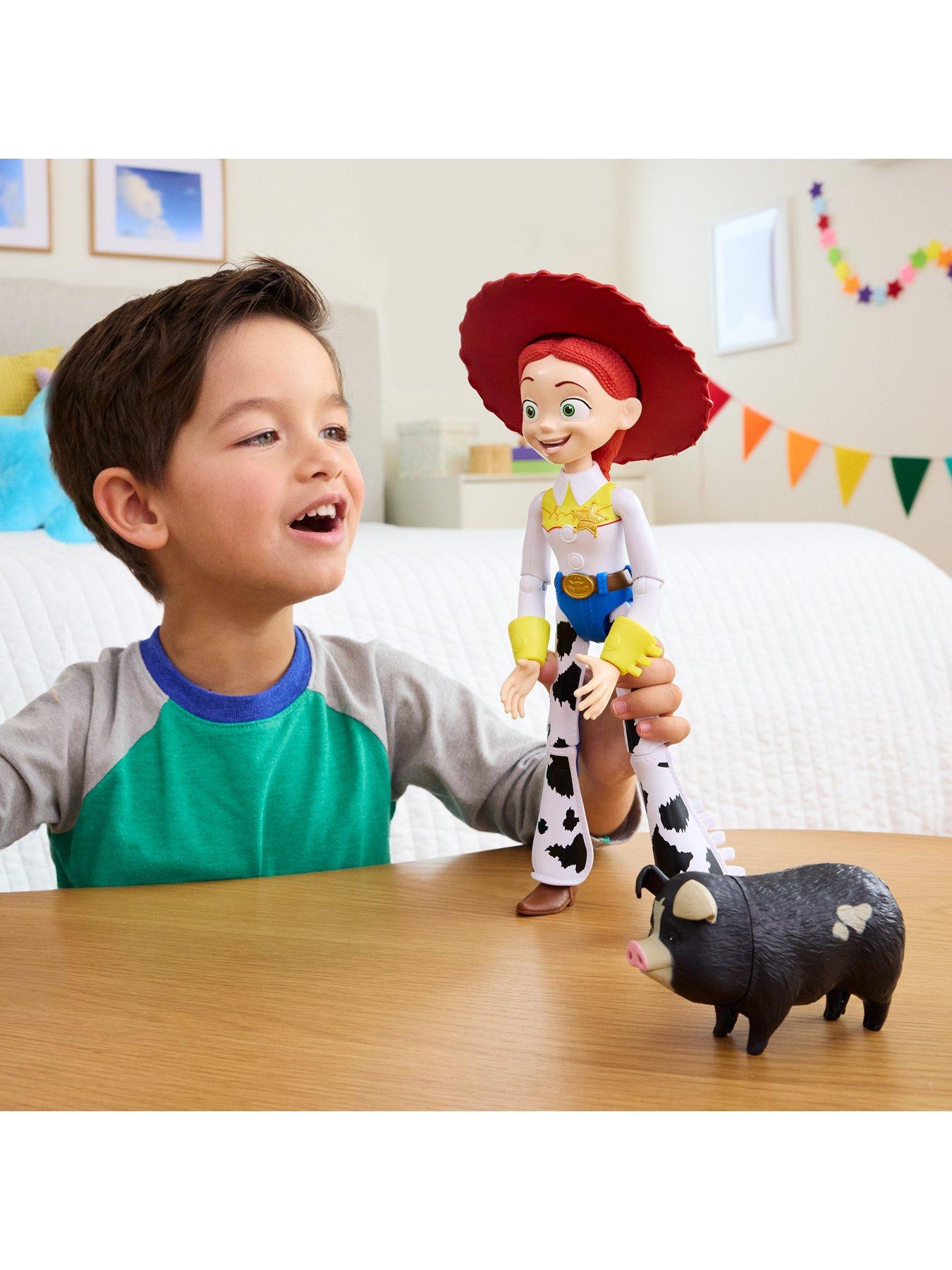 Image 2 of 7 of Disney Pixar Toy Story 5 Critter Talk Jessie, 12-inch Action Figure Toy &amp; JD Pig, 35 Sounds