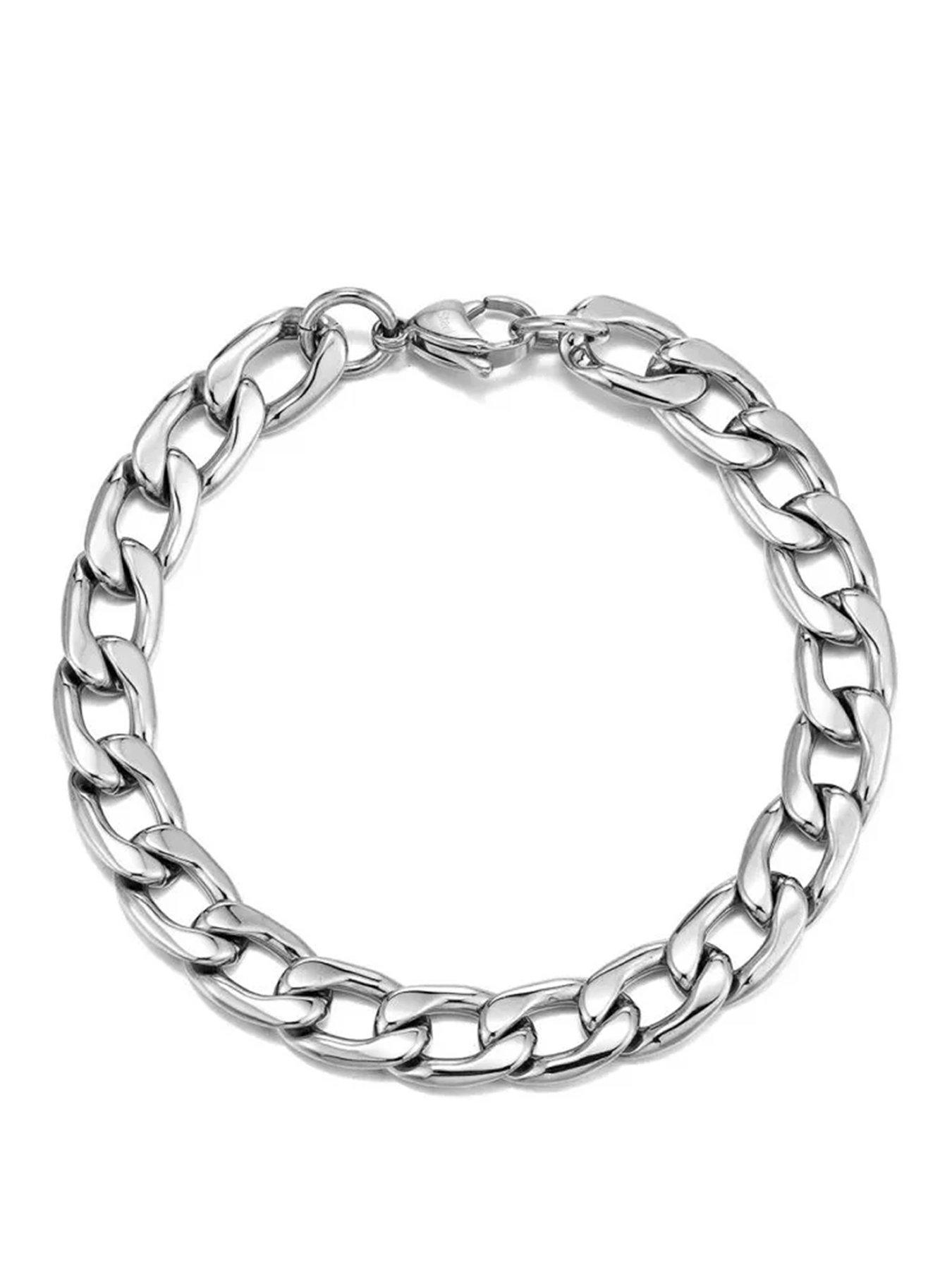 the-love-collection-mens-flat-curb-stainless-steel-bracelet