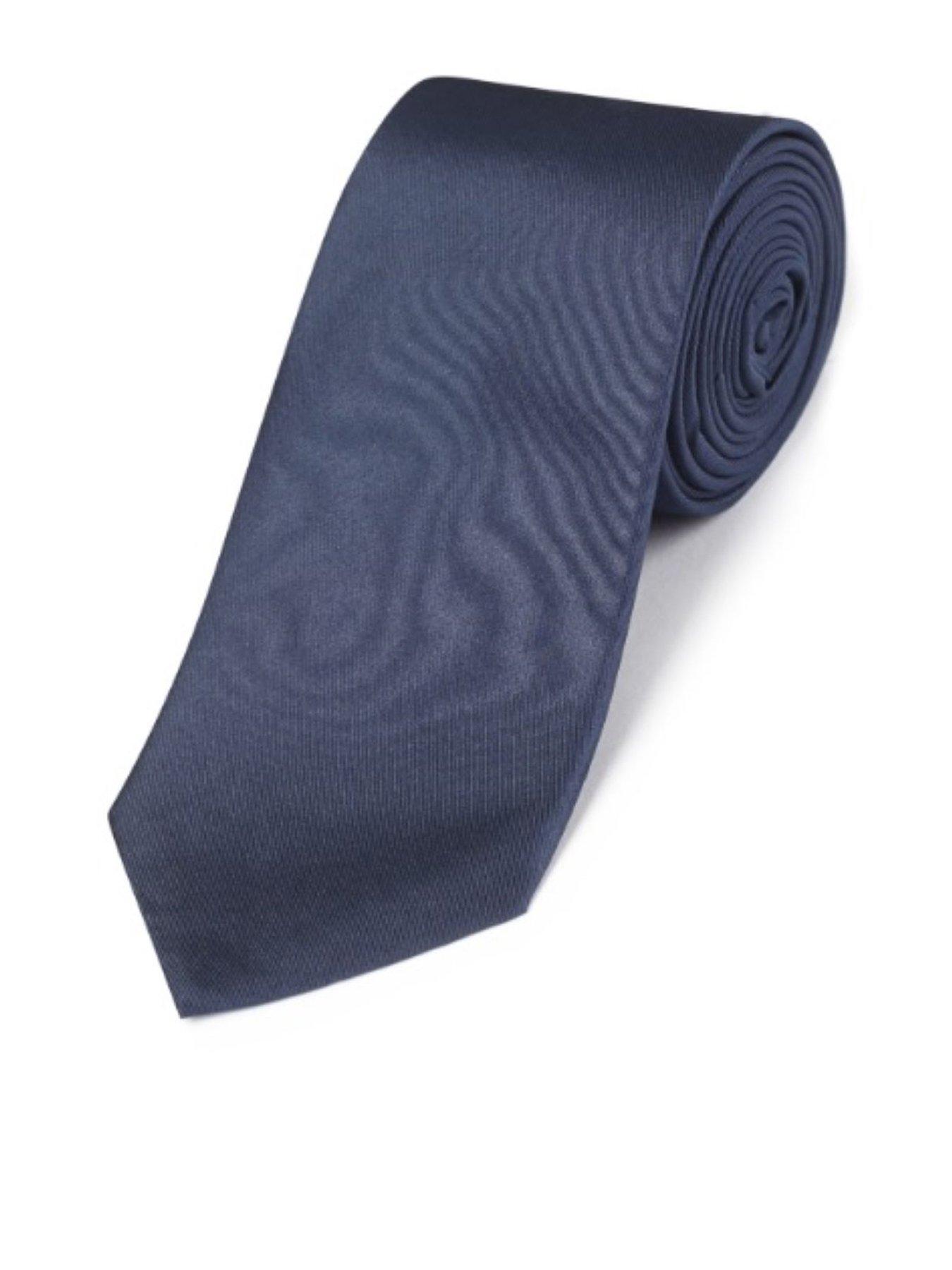 Image 1 of 1 of Skopes Skopes Navy Silk Changeant Tie