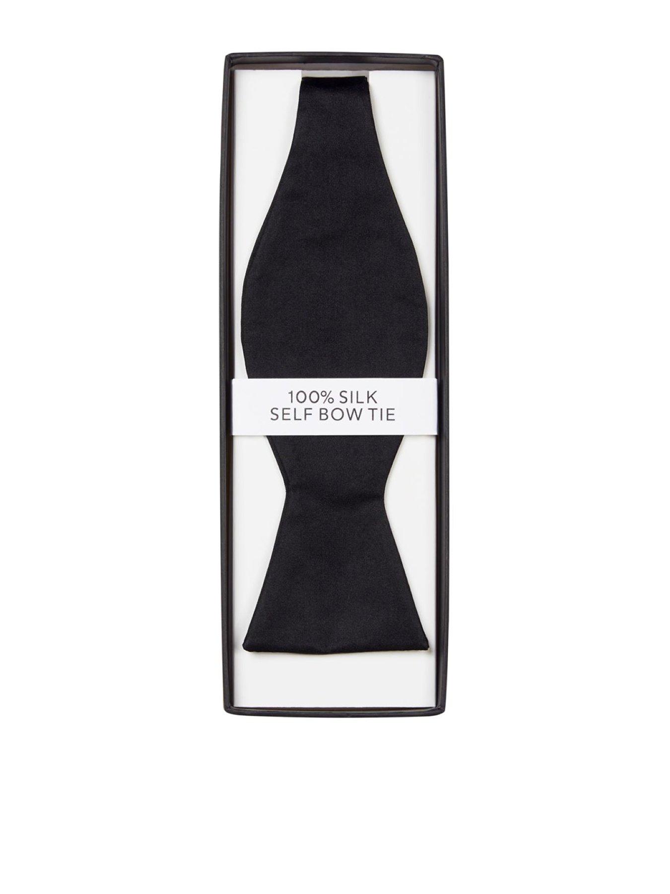 Skopes Skopes Black Silk Self Tie Bow Tie