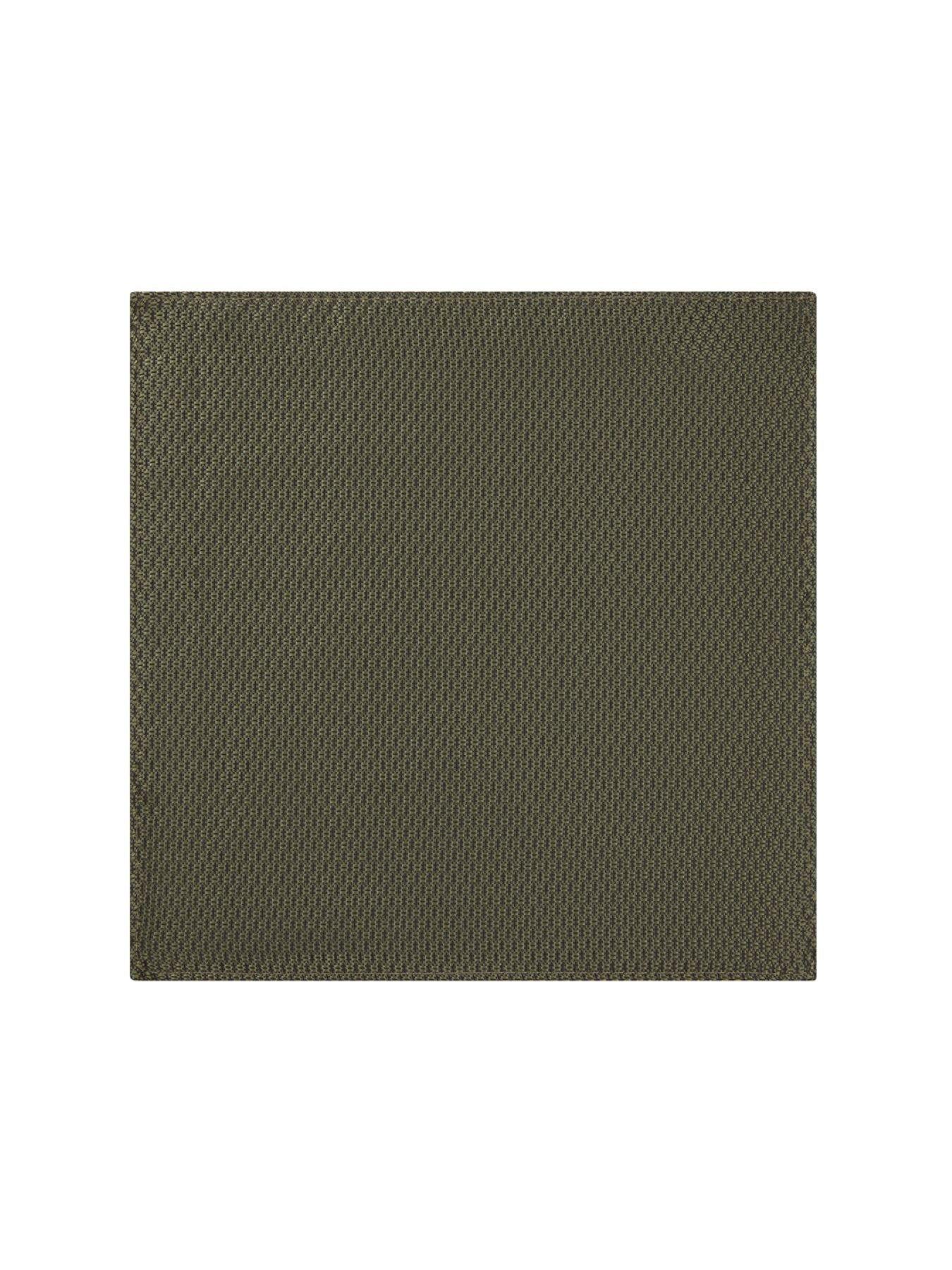 Image 3 of 4 of Skopes Skopes Olive Textured Tie &amp; Pocket Square Set