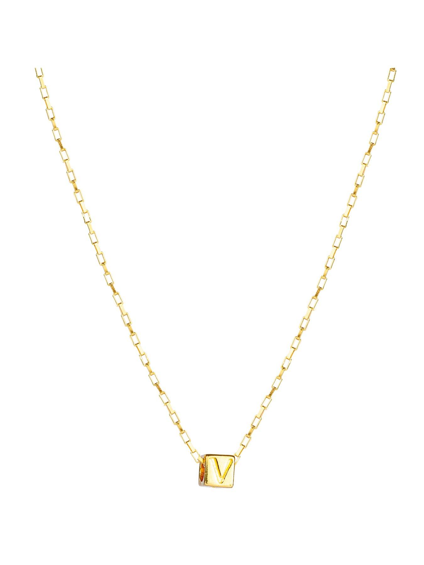 the-love-collection-gold-plated-sterling-silver-alphabet-slider-charm-with-box-chain