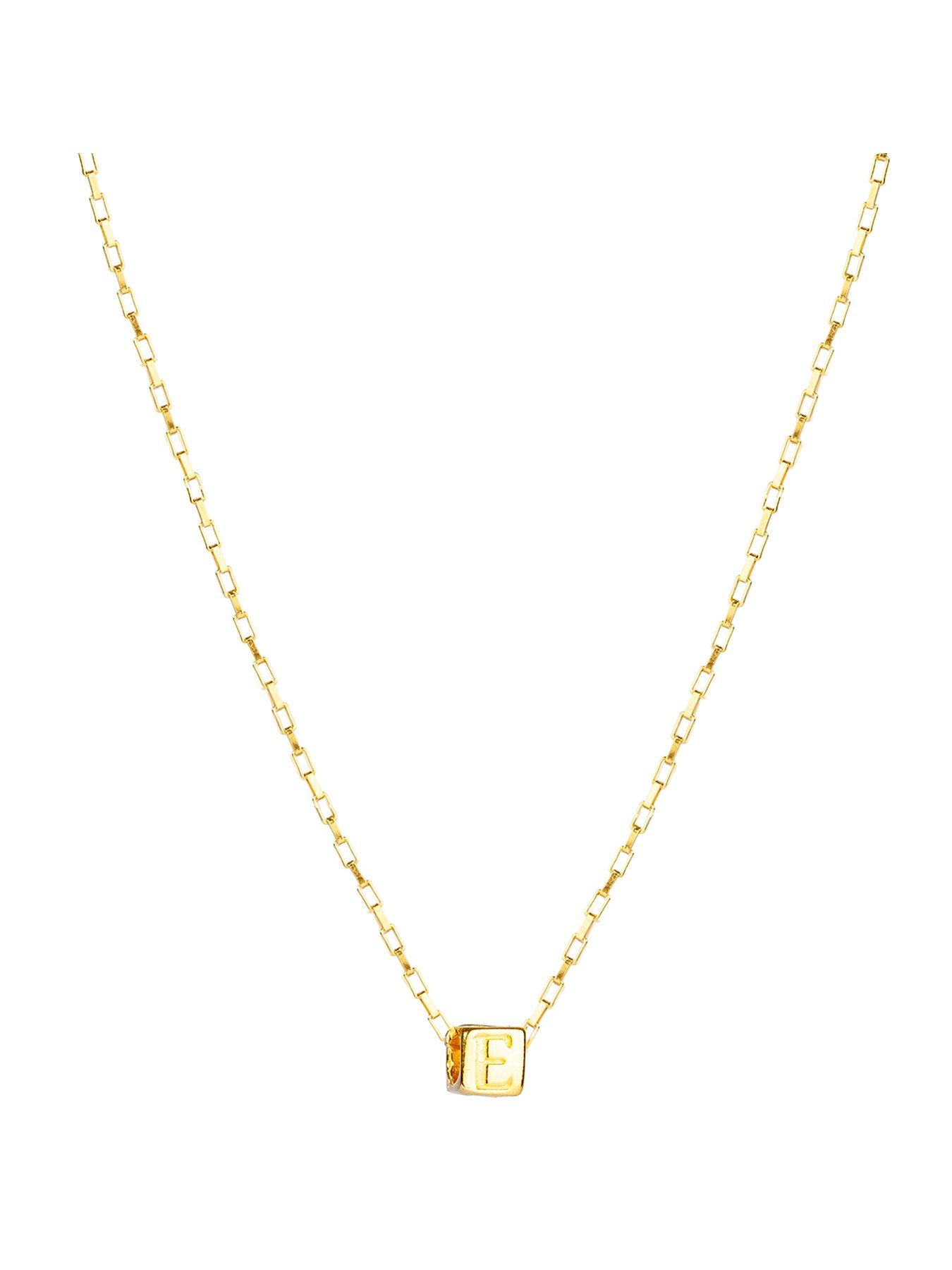 the-love-collection-gold-plated-sterling-silver-alphabet-slider-charm-with-box-chain