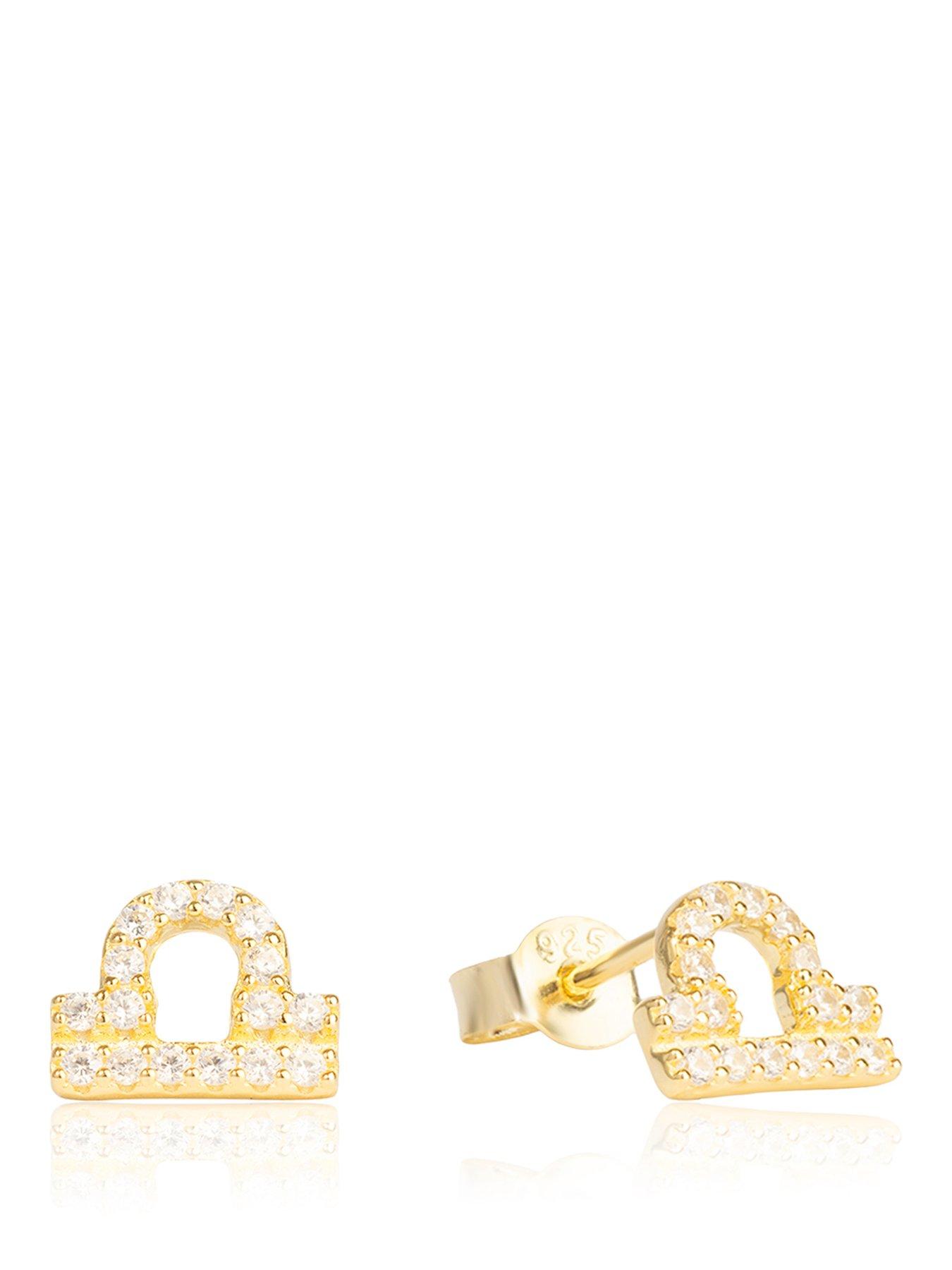 the-love-collection-gold-plated-sterling-silver-pave-set-cz-zodiac-studs