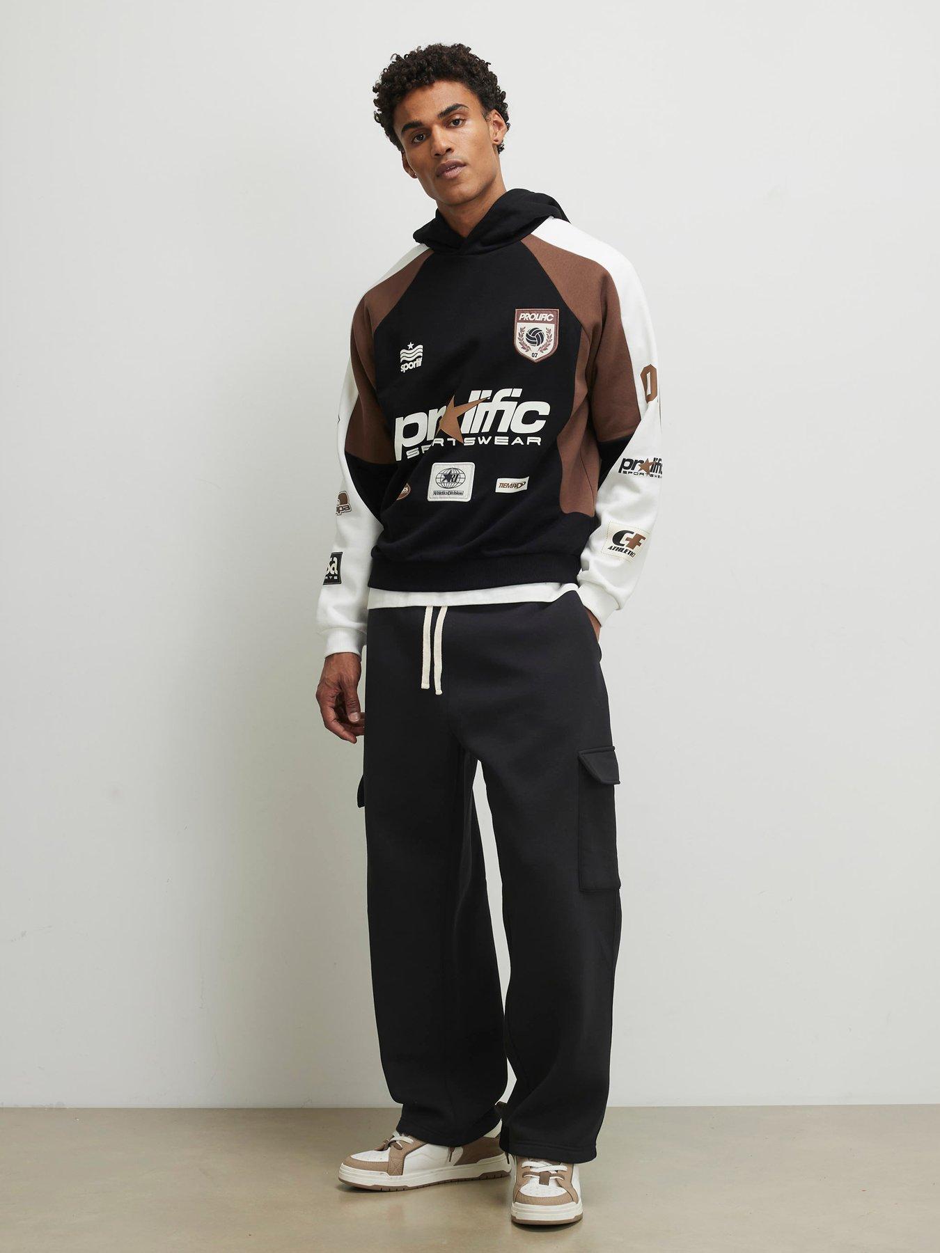 River Island Cargo Joggers - Black