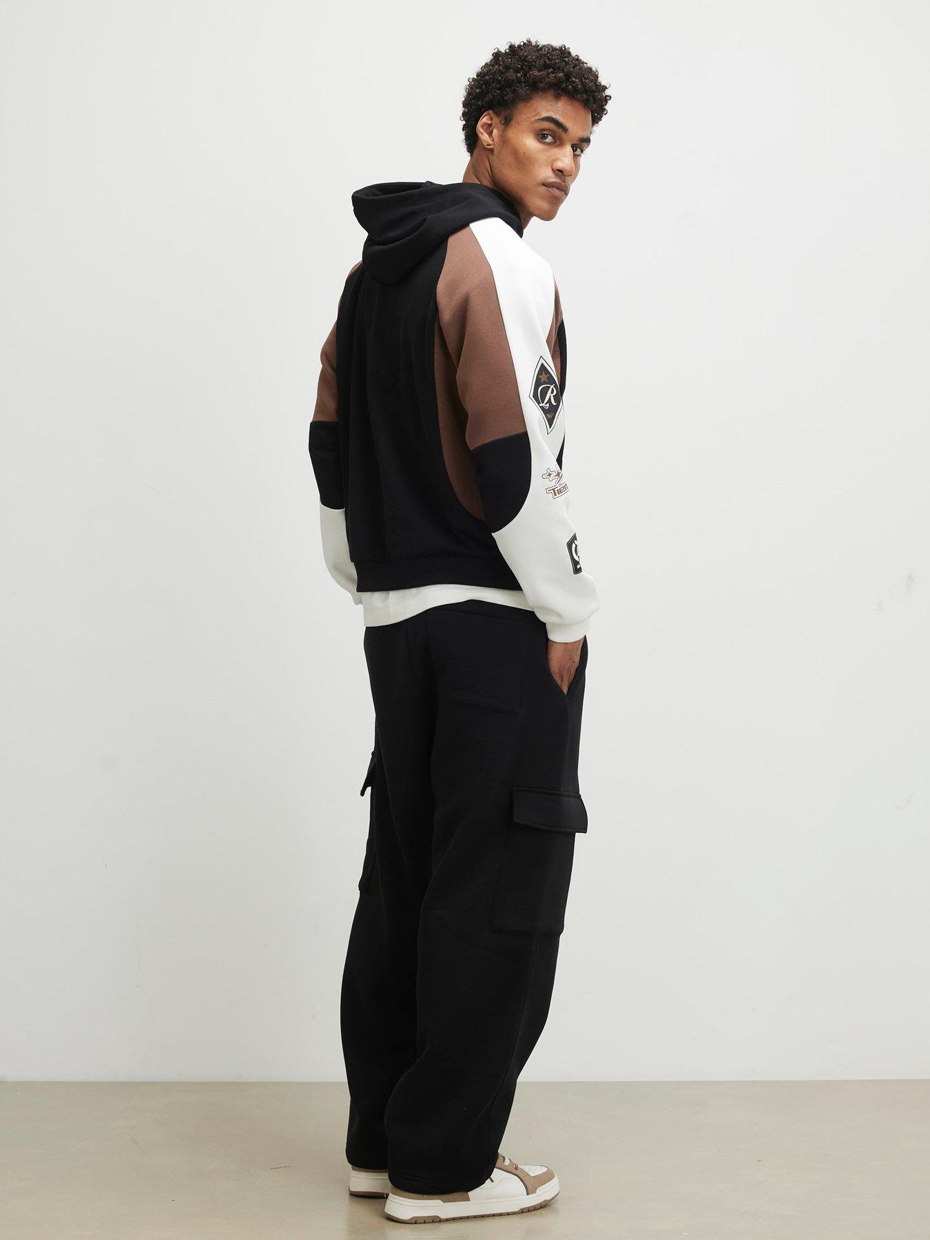 Image 2 of 4 of River Island Cargo Joggers - Black