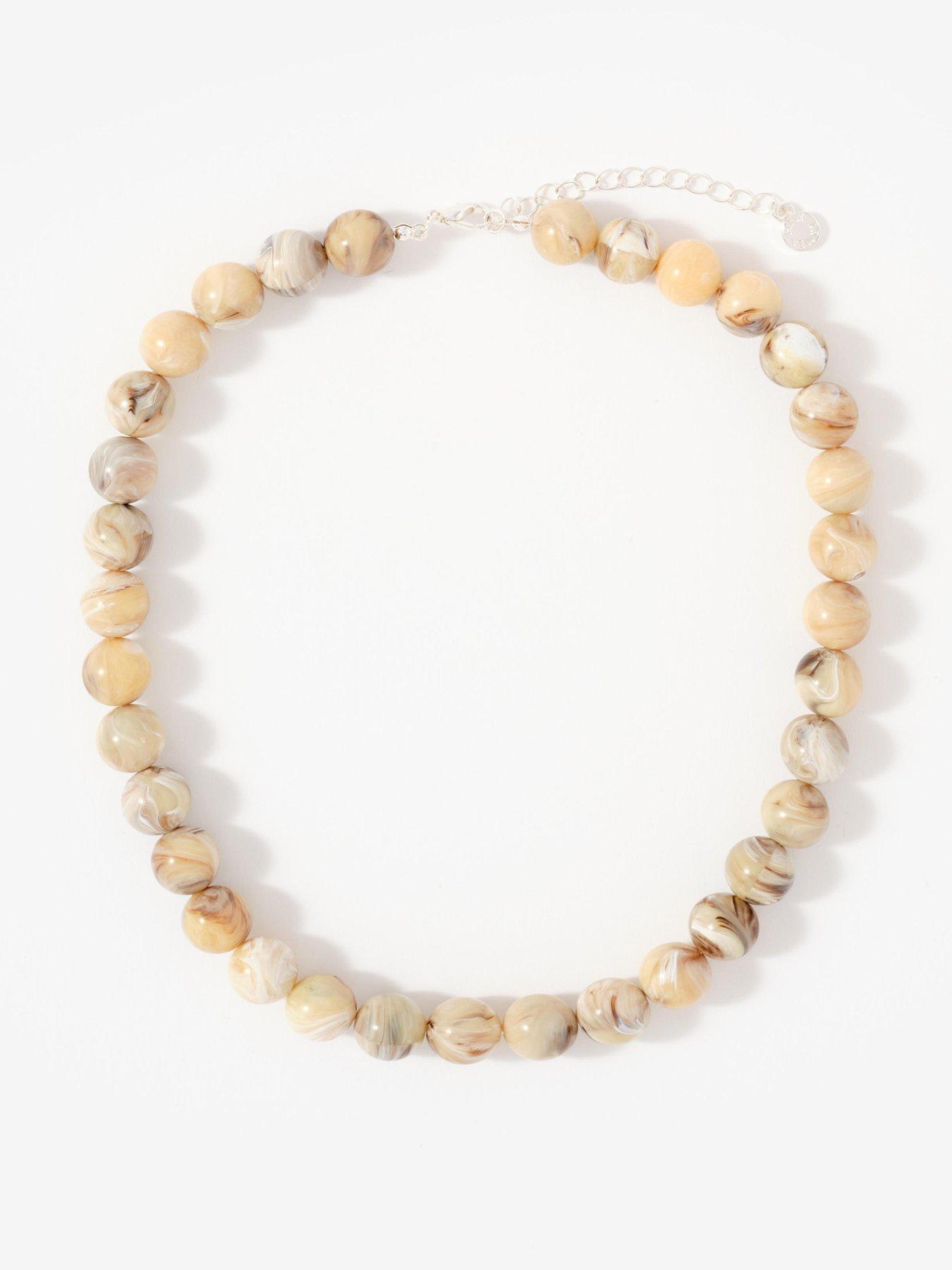 Image 5 of 5 of Mint Velvet Butter Beaded Layer Necklace