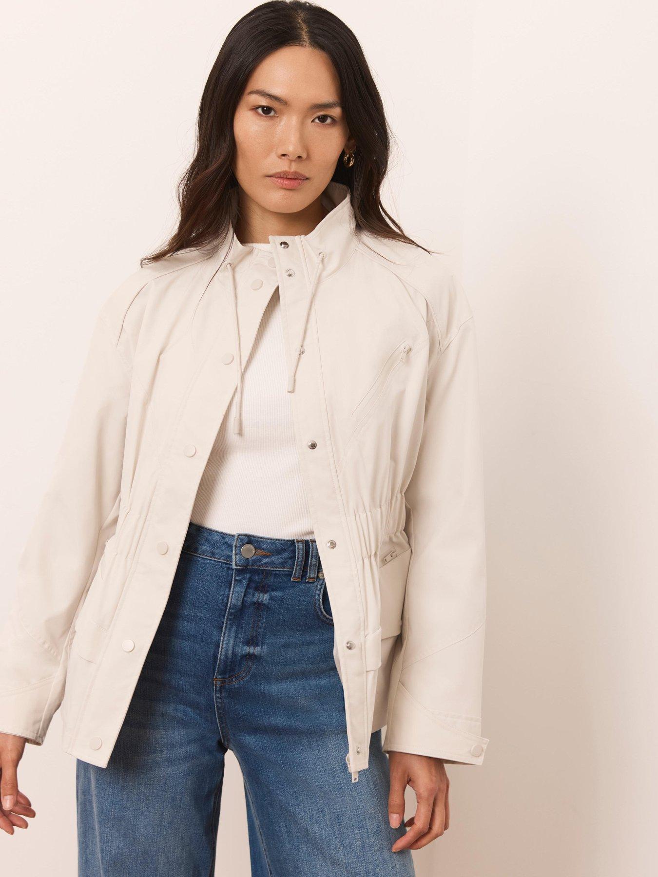 Image 2 of 6 of Mint Velvet Neutral Drawstring Jacket