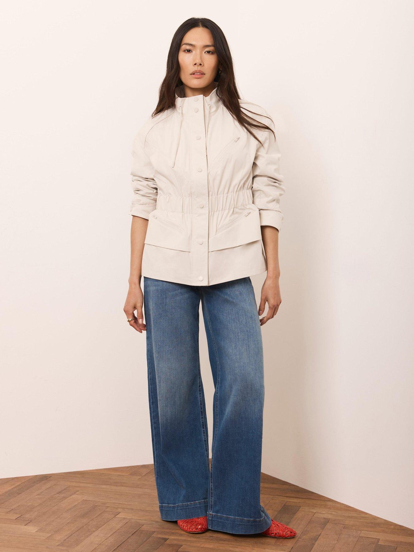 Image 3 of 6 of Mint Velvet Neutral Drawstring Jacket