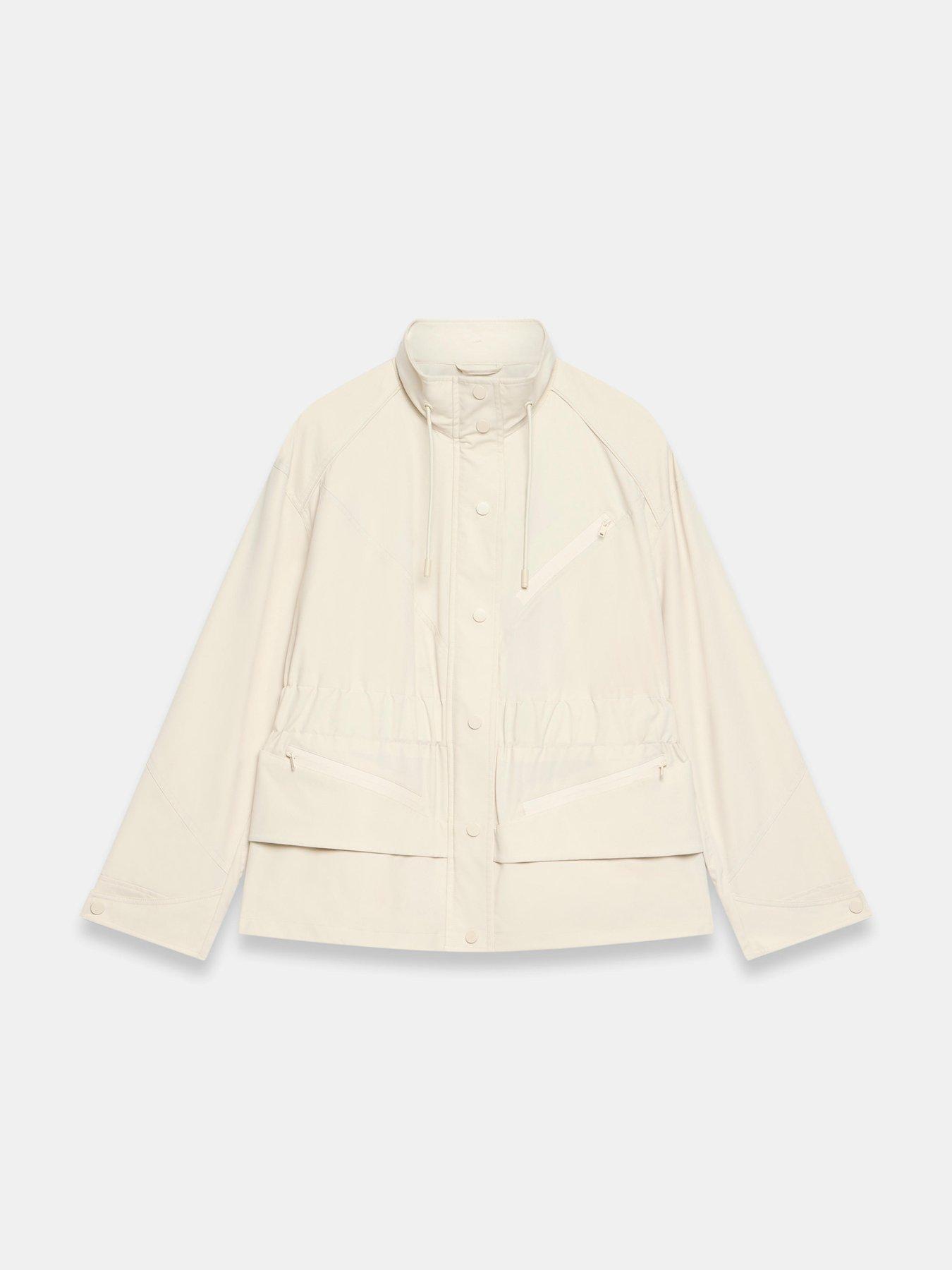 Image 5 of 6 of Mint Velvet Neutral Drawstring Jacket