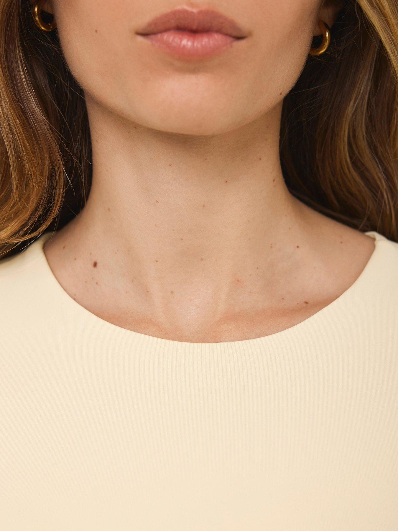 Image 4 of 6 of Mint Velvet Layering Crew Neck Top - Yellow