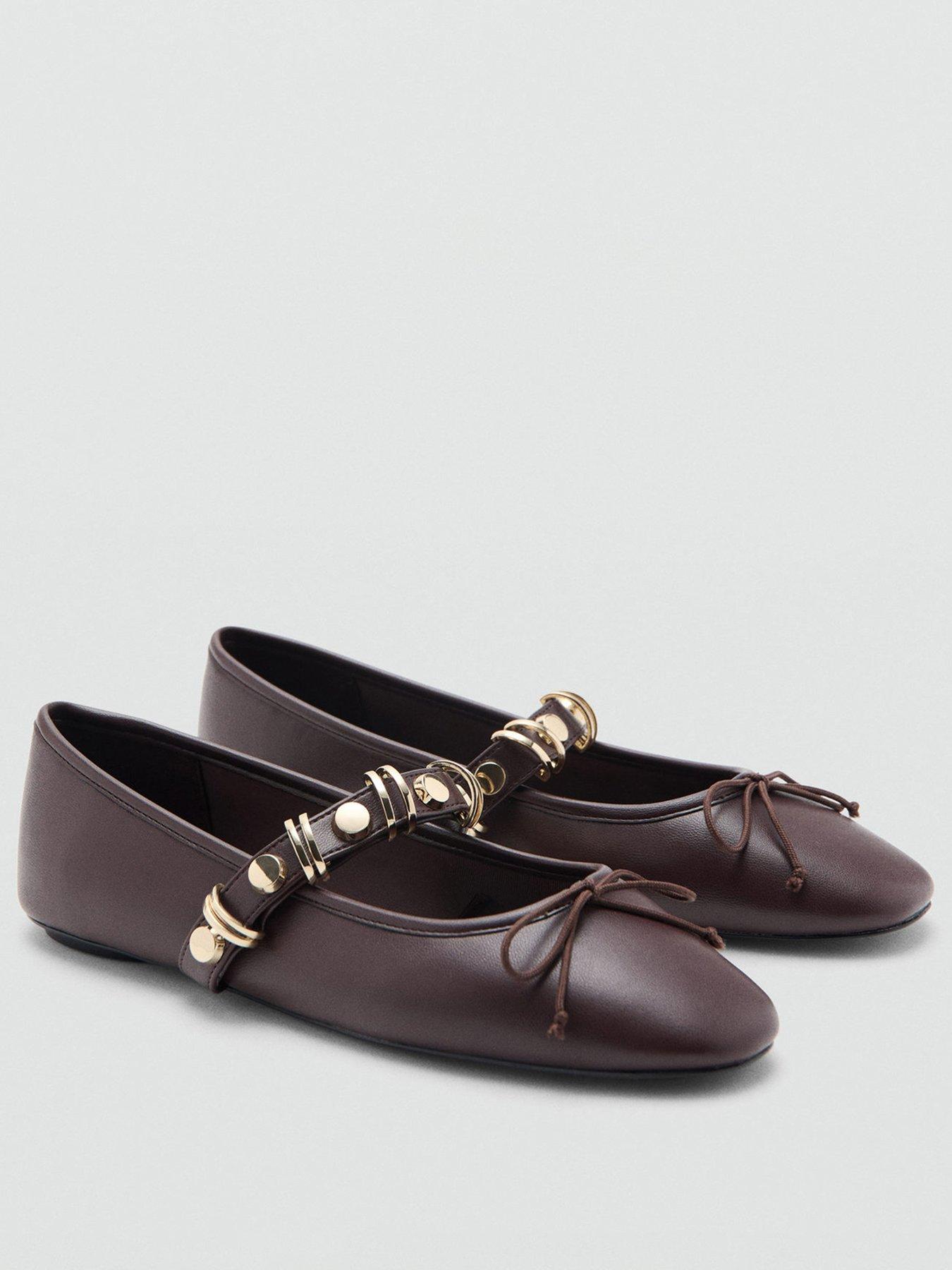 mango-ballerinas-with-strip-and-bow-detail-redstillFront