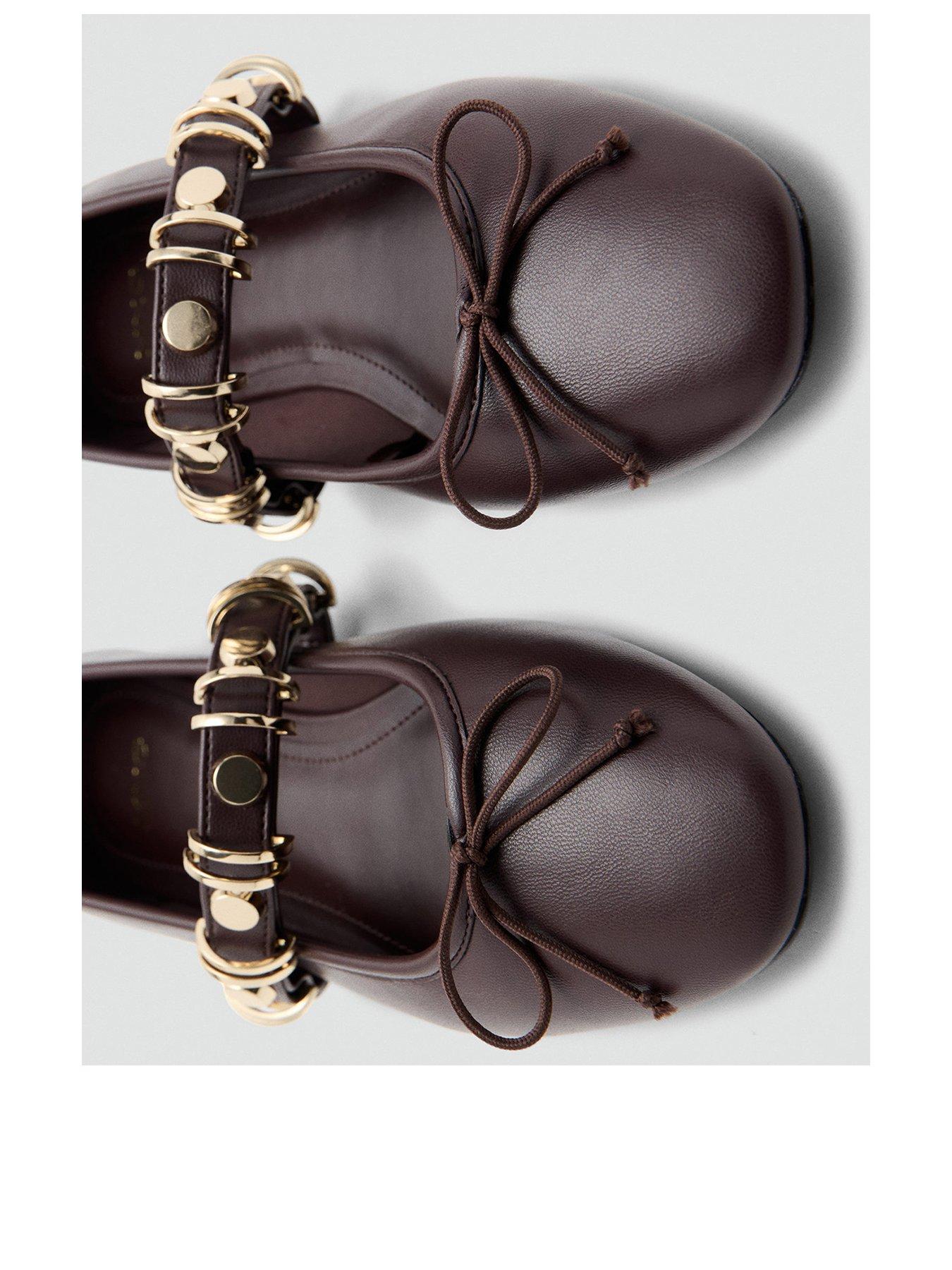 mango-ballerinas-with-strip-and-bow-detail-redback