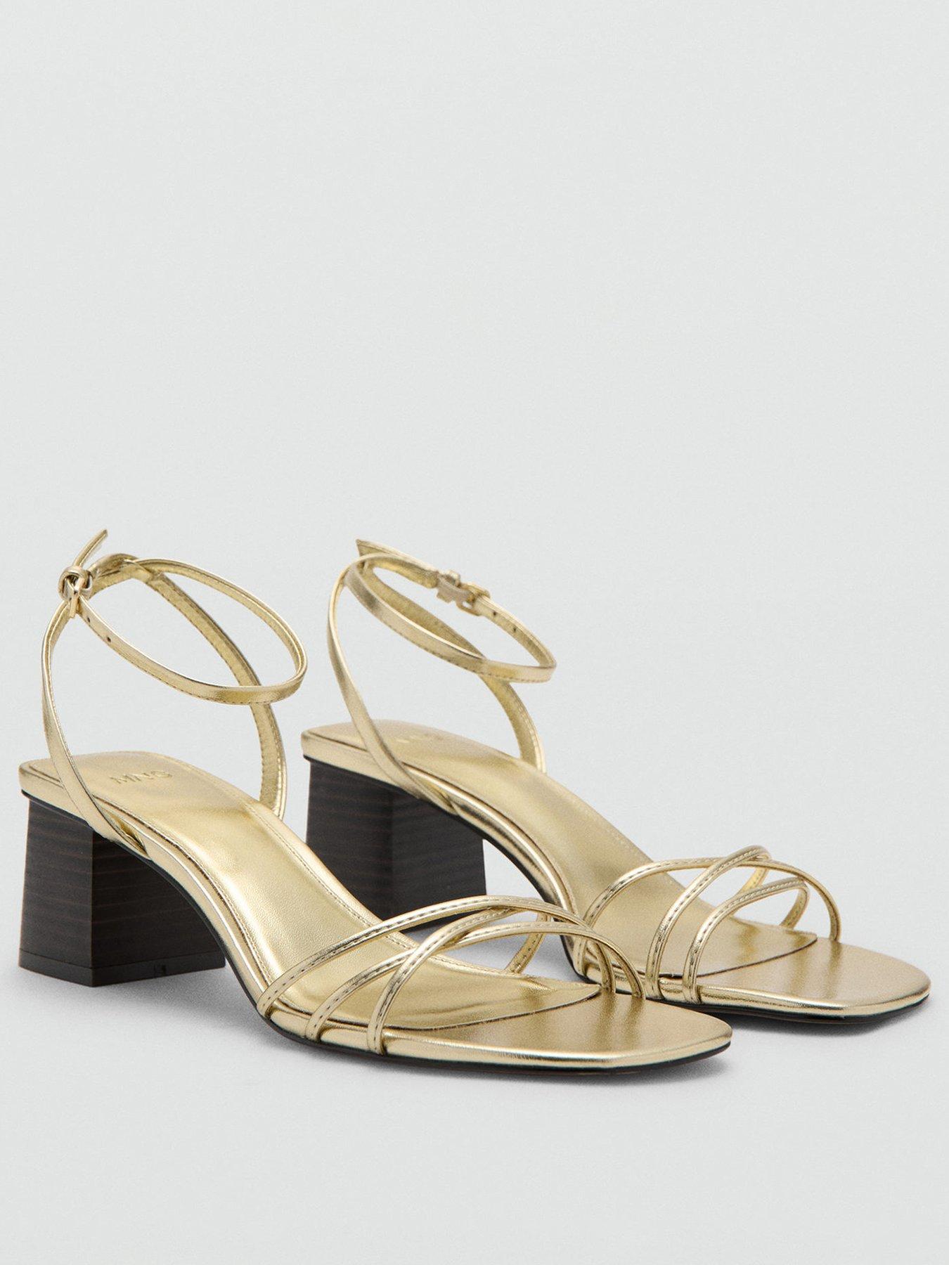 mango-block-heeled-sandals-goldstillFront