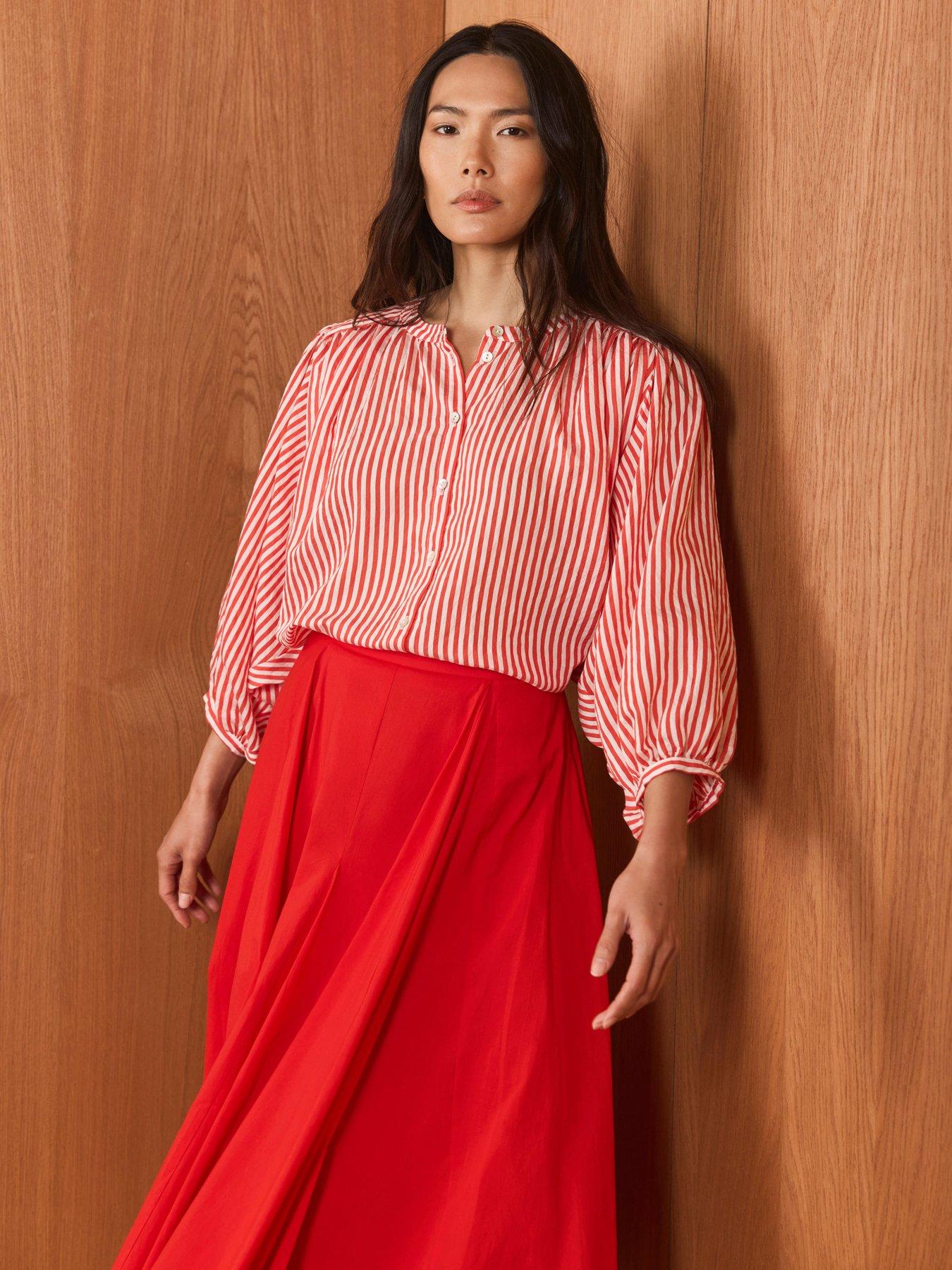 mint-velvet-red-stripe-batwing-blousefront