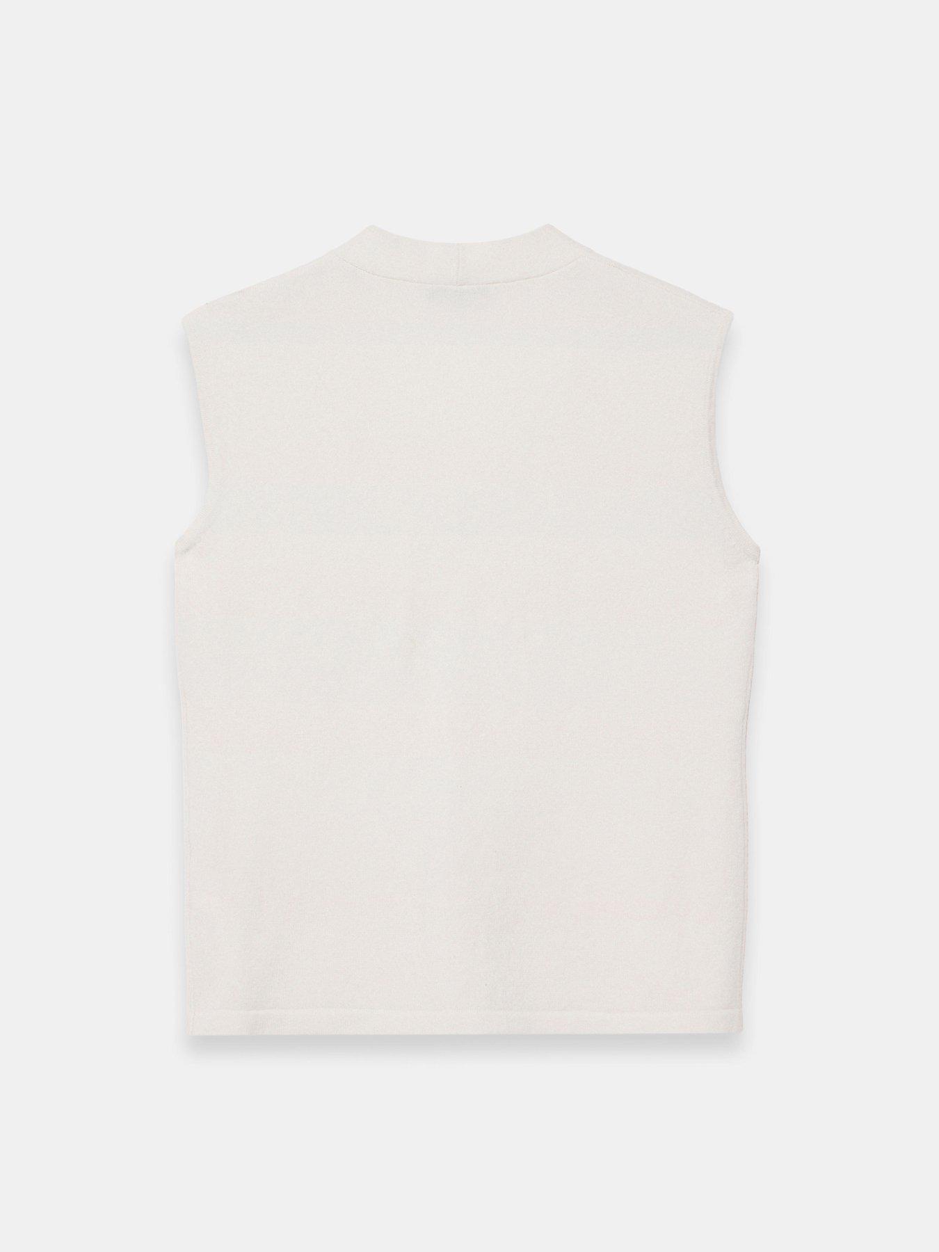 Image 6 of 6 of Mint Velvet Cream V Neck Knit Top