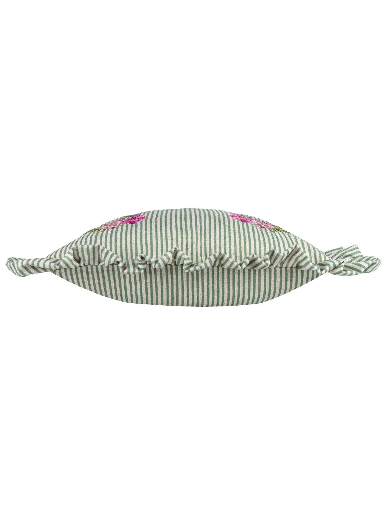 Image 3 of 4 of Wylder Martha Ruffle 50x50 Polyester Cushion Sage