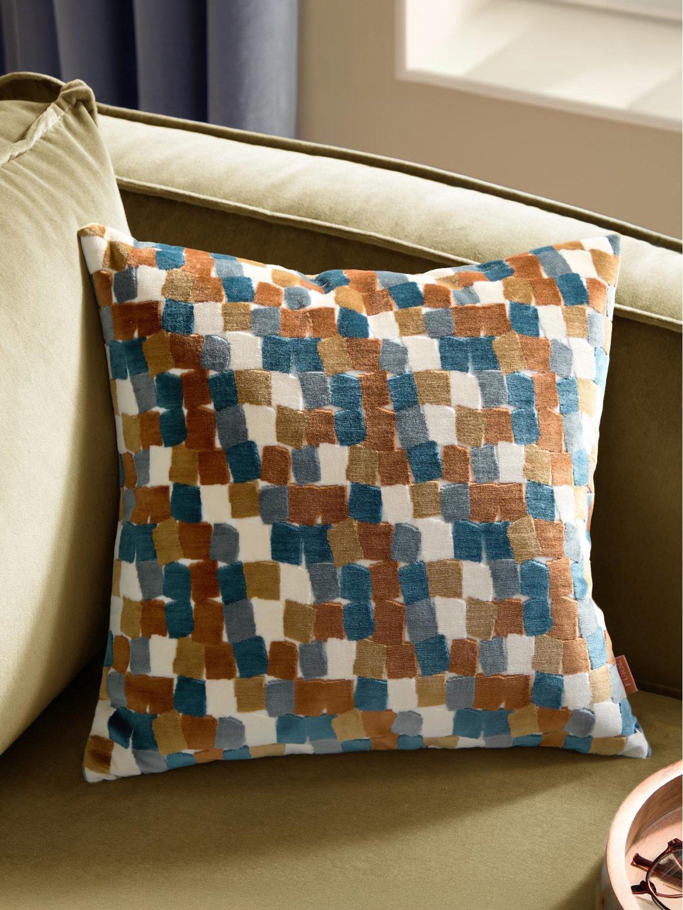 Furn Metro Blocks 45X45 Polyester Cushion Multi