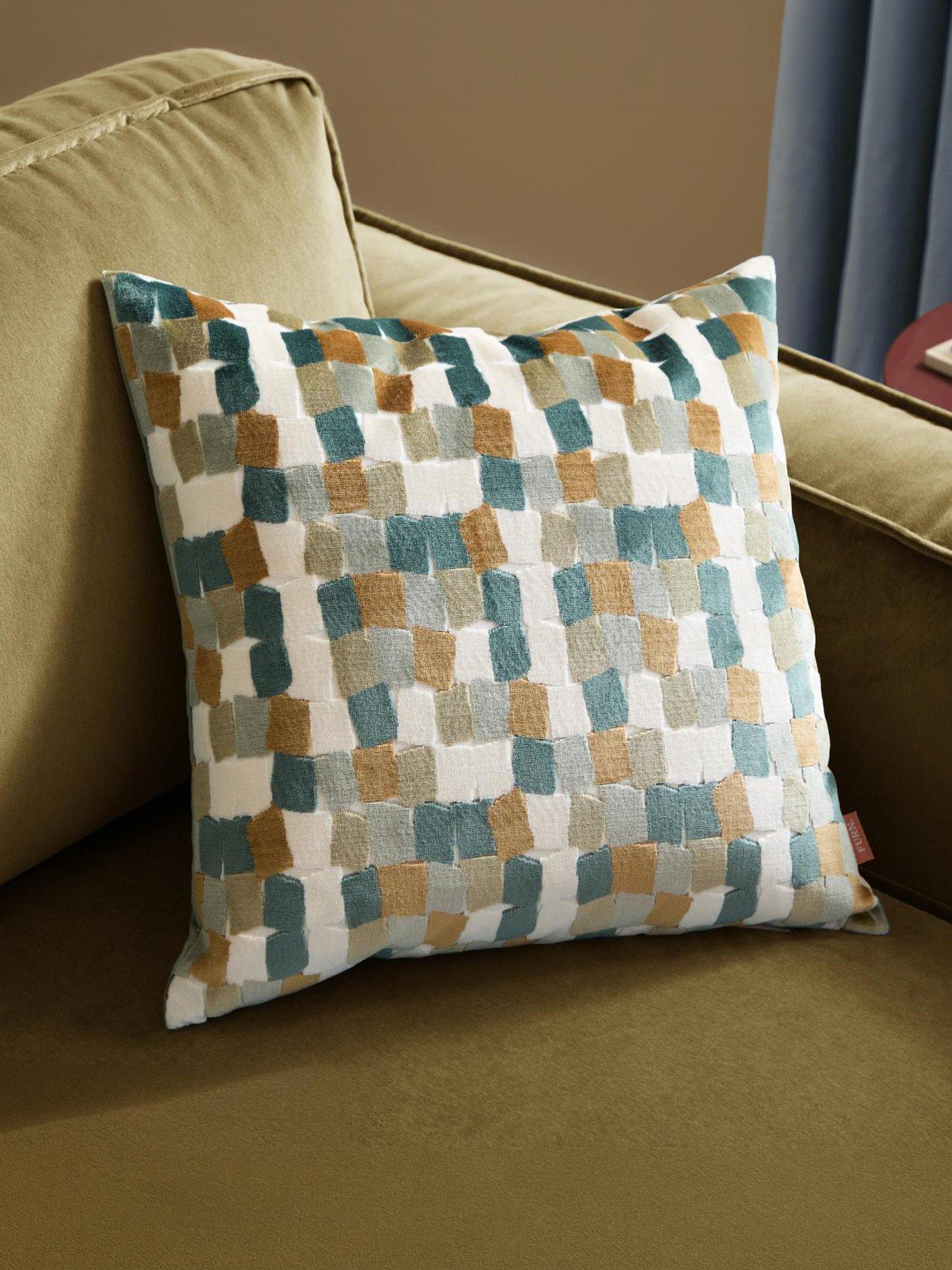 Image 1 of 6 of Furn Metro Blocks 45X45 Polyester Cushion Multi