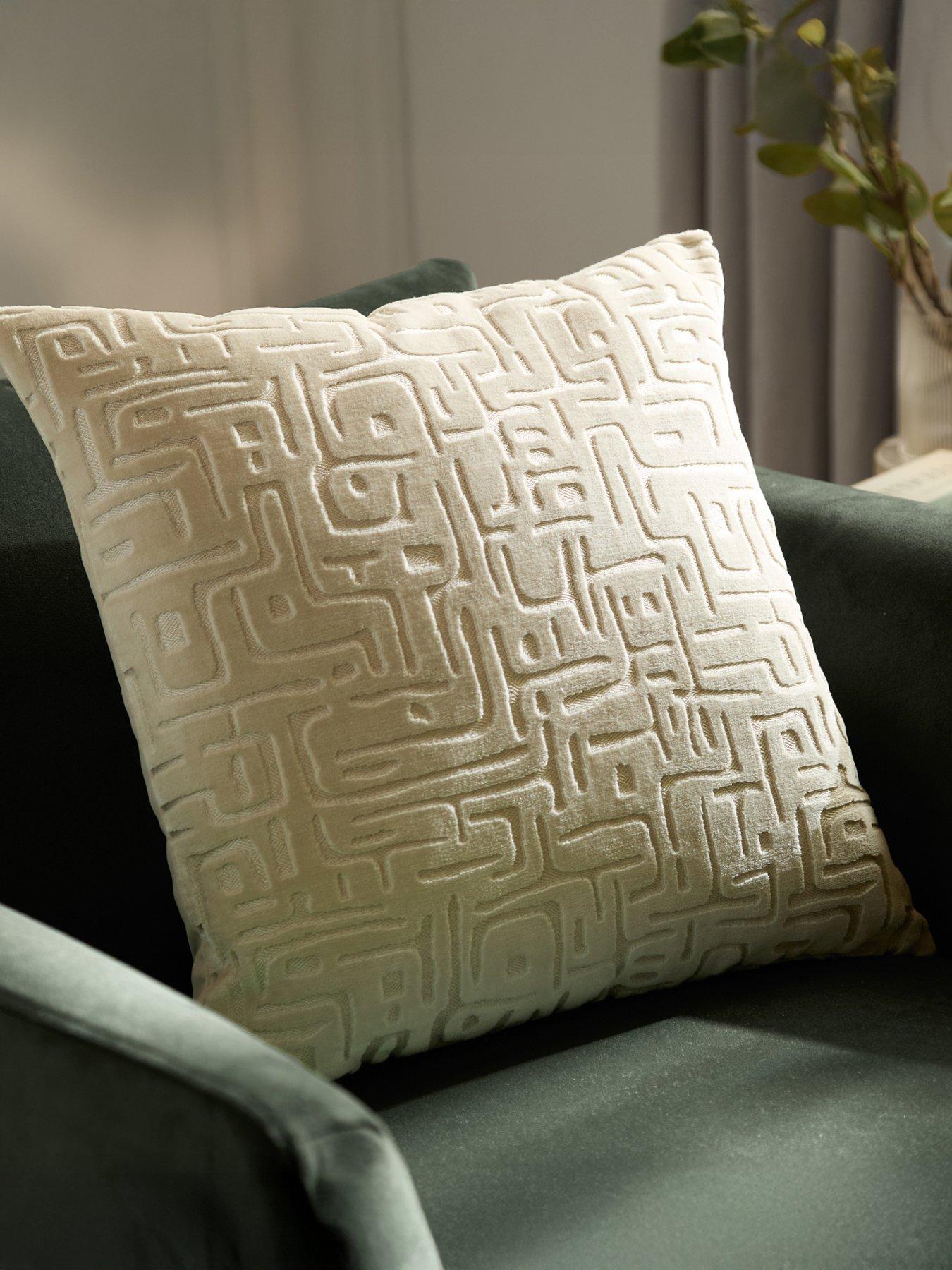 Image 1 of 6 of HOEM Soren 45x45 Polyester Cushion Chalk
