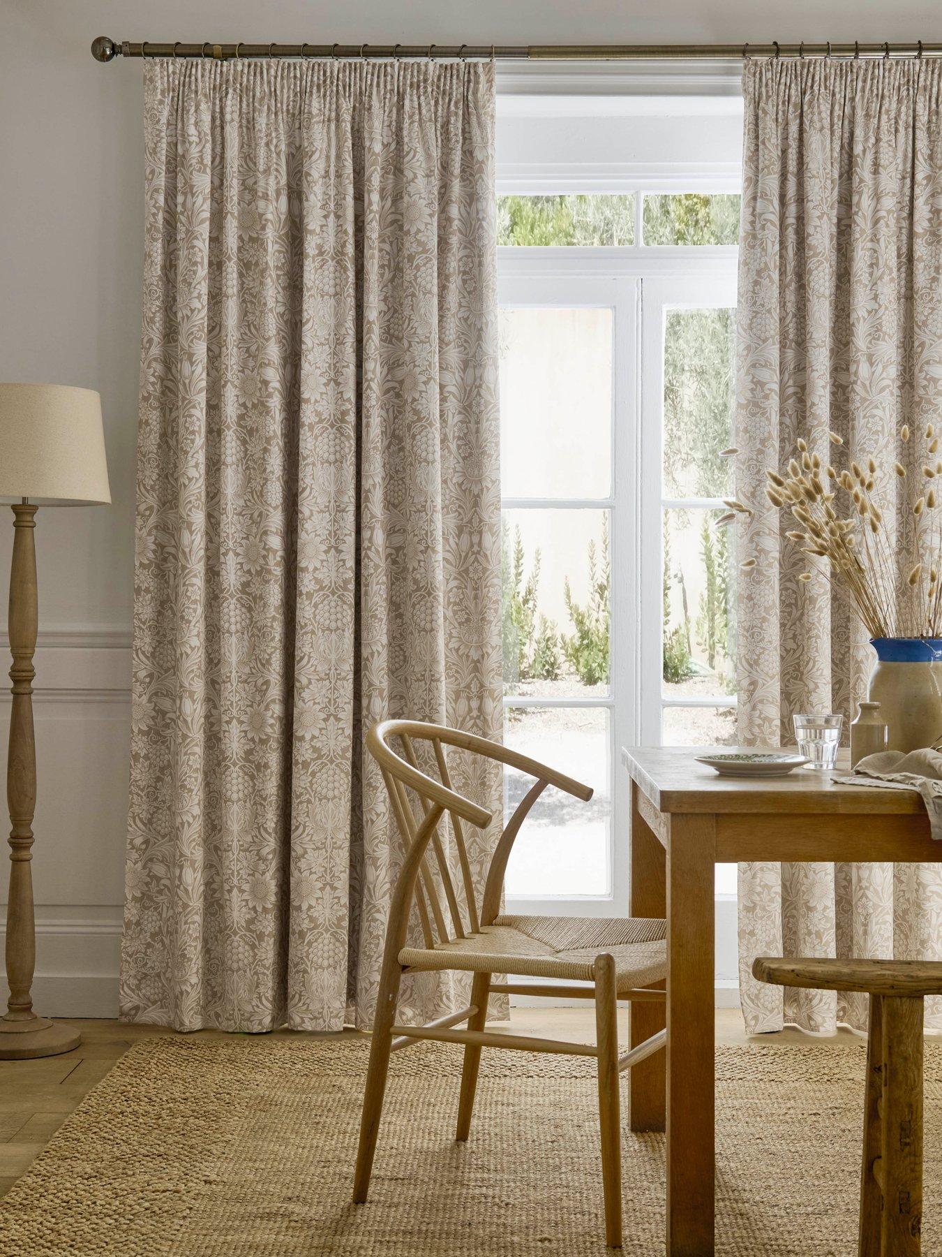 william-morris-at-home-sunflower-blackout-lined-header-tape-curtains-hessian-natural