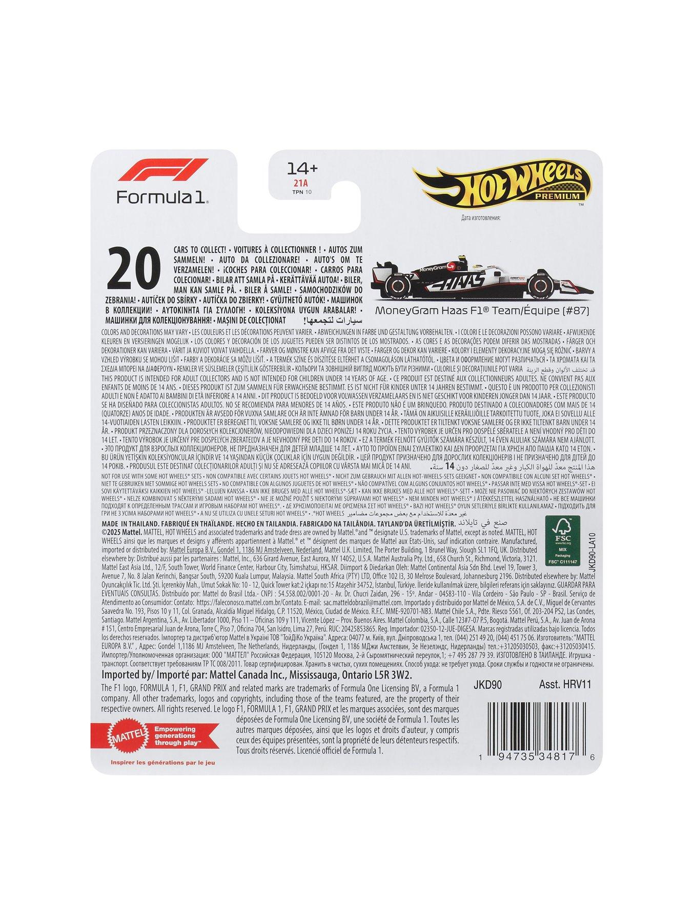 Image 4 of 4 of Hot Wheels Race Singles- HAAS Oliver Bearman #87