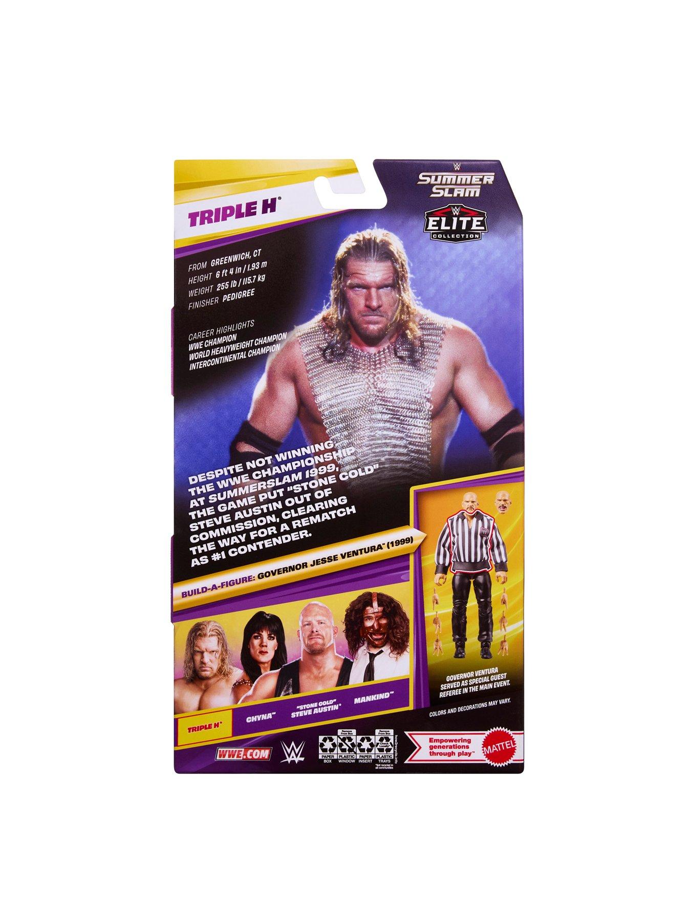 Image 7 of 7 of WWE WWE Elite Collection Premium Live Event Triple H Action Figure Set, SummerSlam Series Collectible