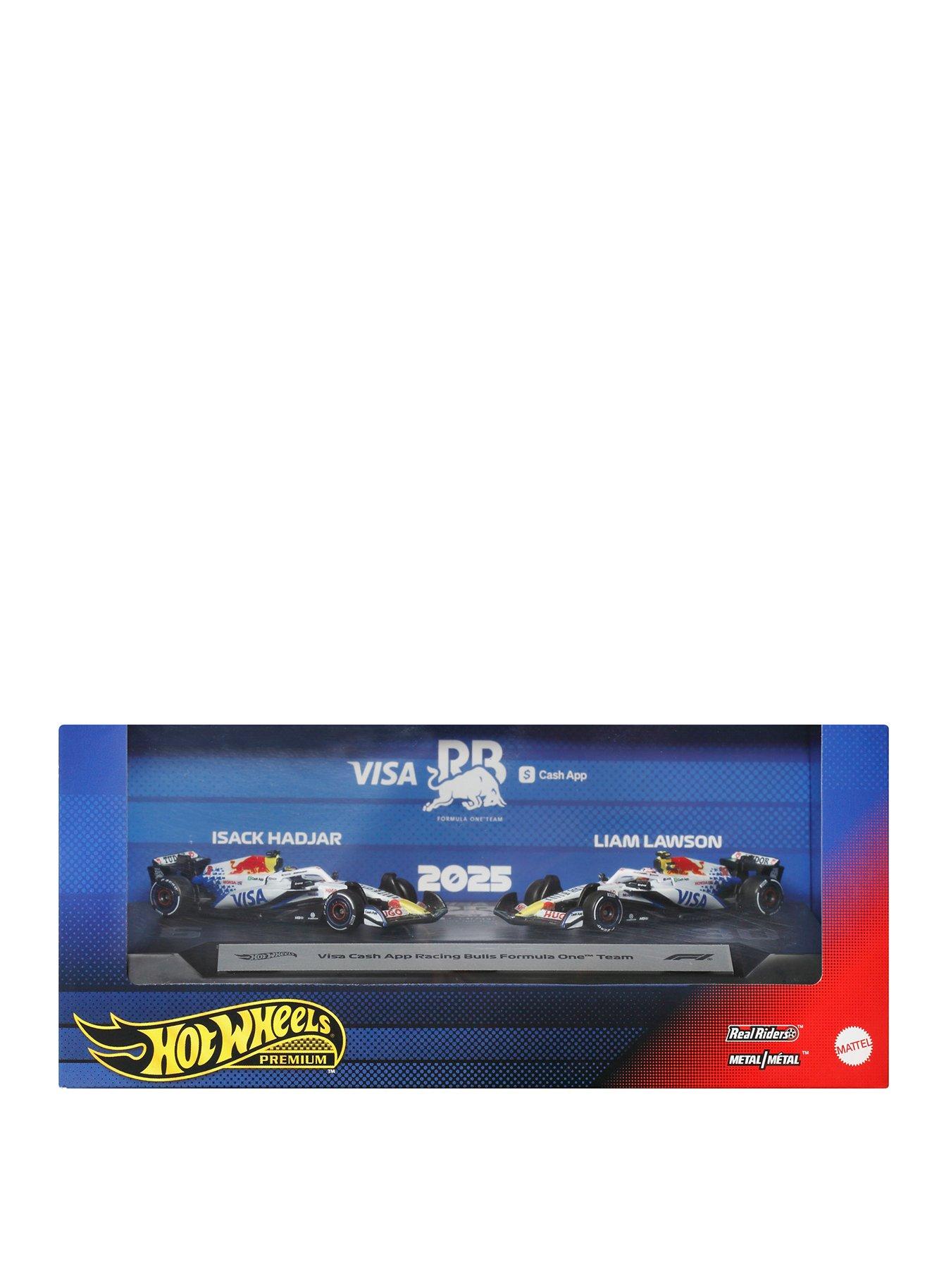 Hot Wheels VCARB Racing Bulls Formula One Team 2-Pack with Isack Hadjar  &  Liam Lawson Racecars