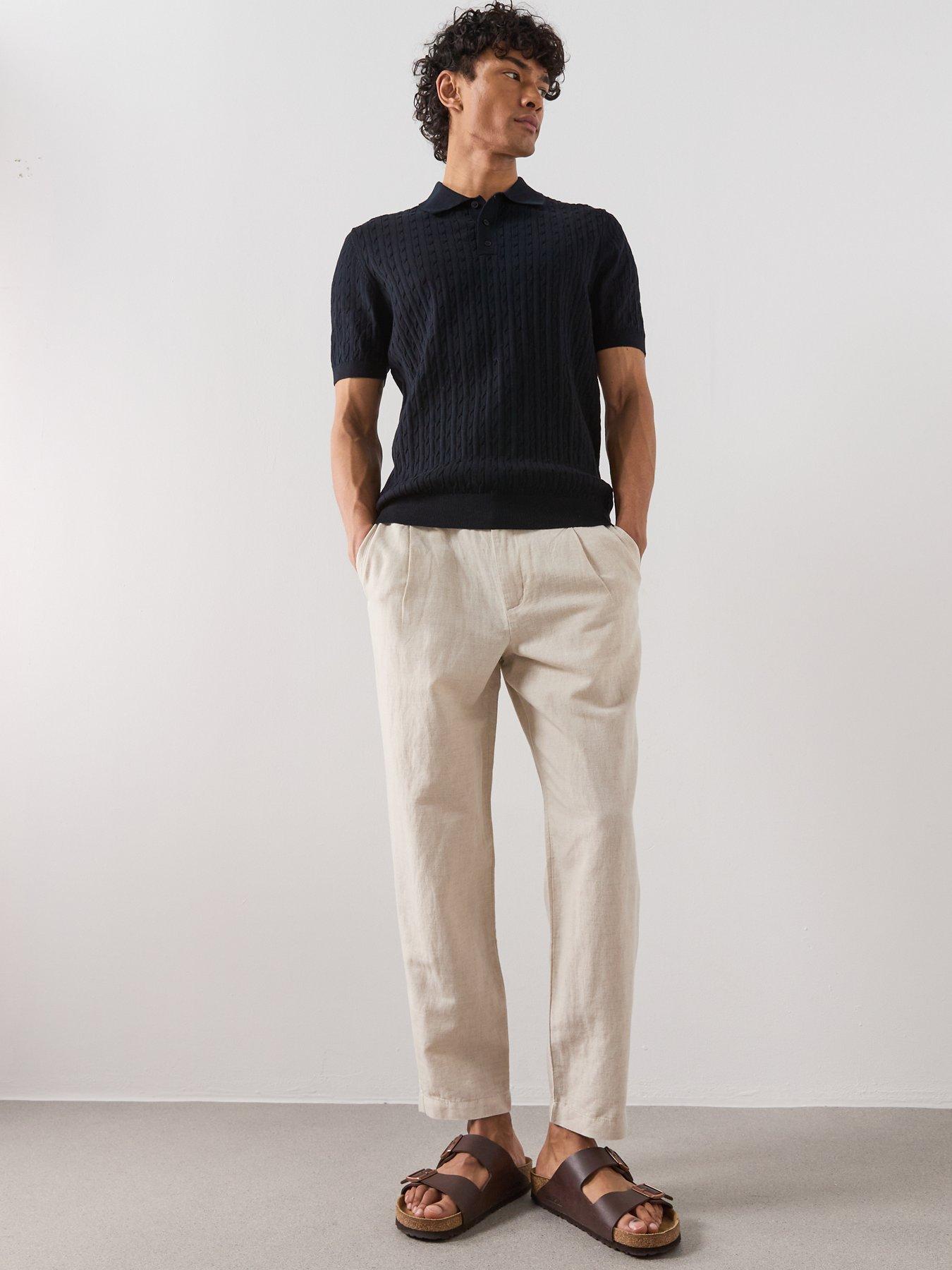 Image 3 of 6 of Mango Mango Muga Short Sleeve Knitted Polo Shirt