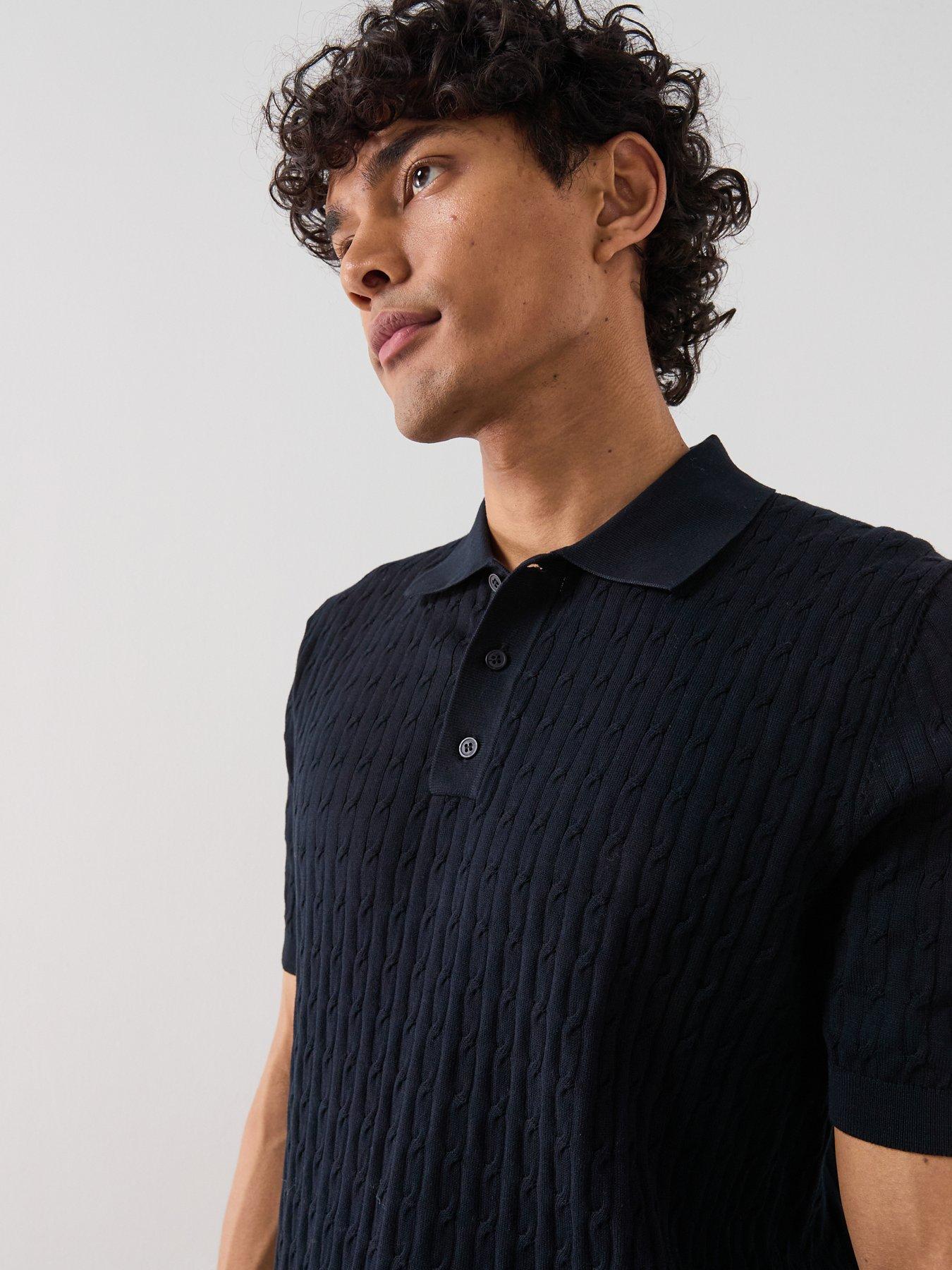 Image 6 of 6 of Mango Mango Muga Short Sleeve Knitted Polo Shirt