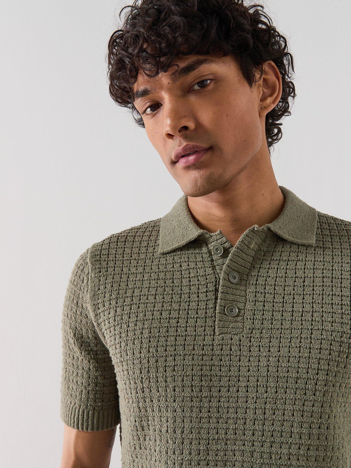 Image 4 of 6 of Mango Mango Samos Short Sleeve Knitted Polo Shirt