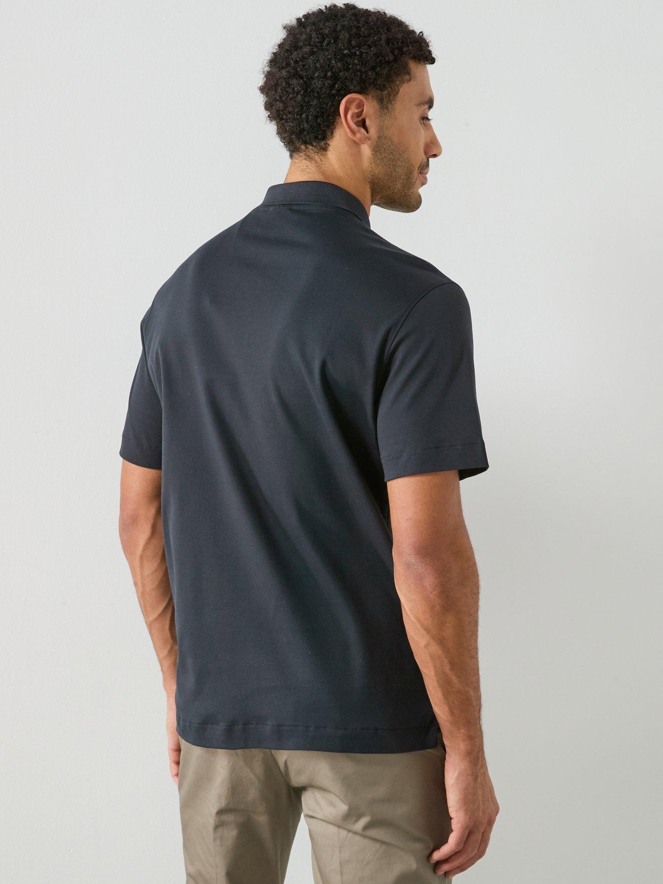 Image 2 of 5 of Mango Short Sleeve Polo Shirt - Navy