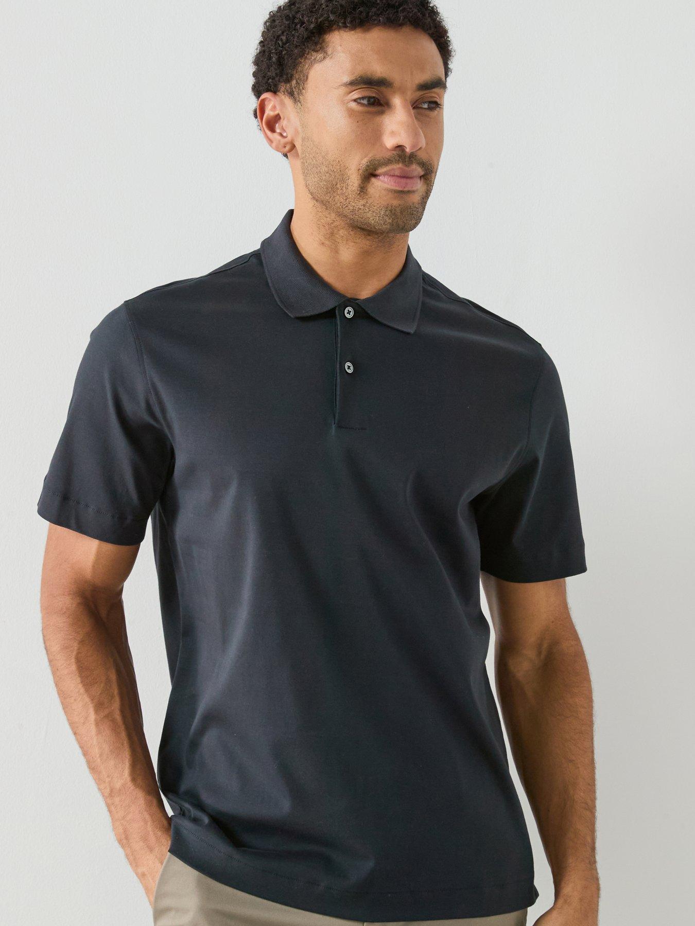 Image 5 of 5 of Mango Short Sleeve Polo Shirt - Navy