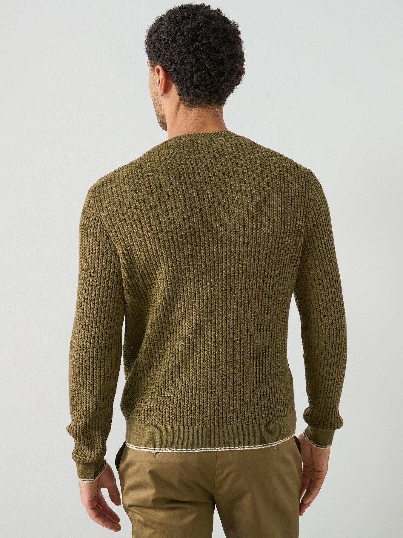 Image 2 of 6 of Mango Warrior Knitted Jumper - Khaki