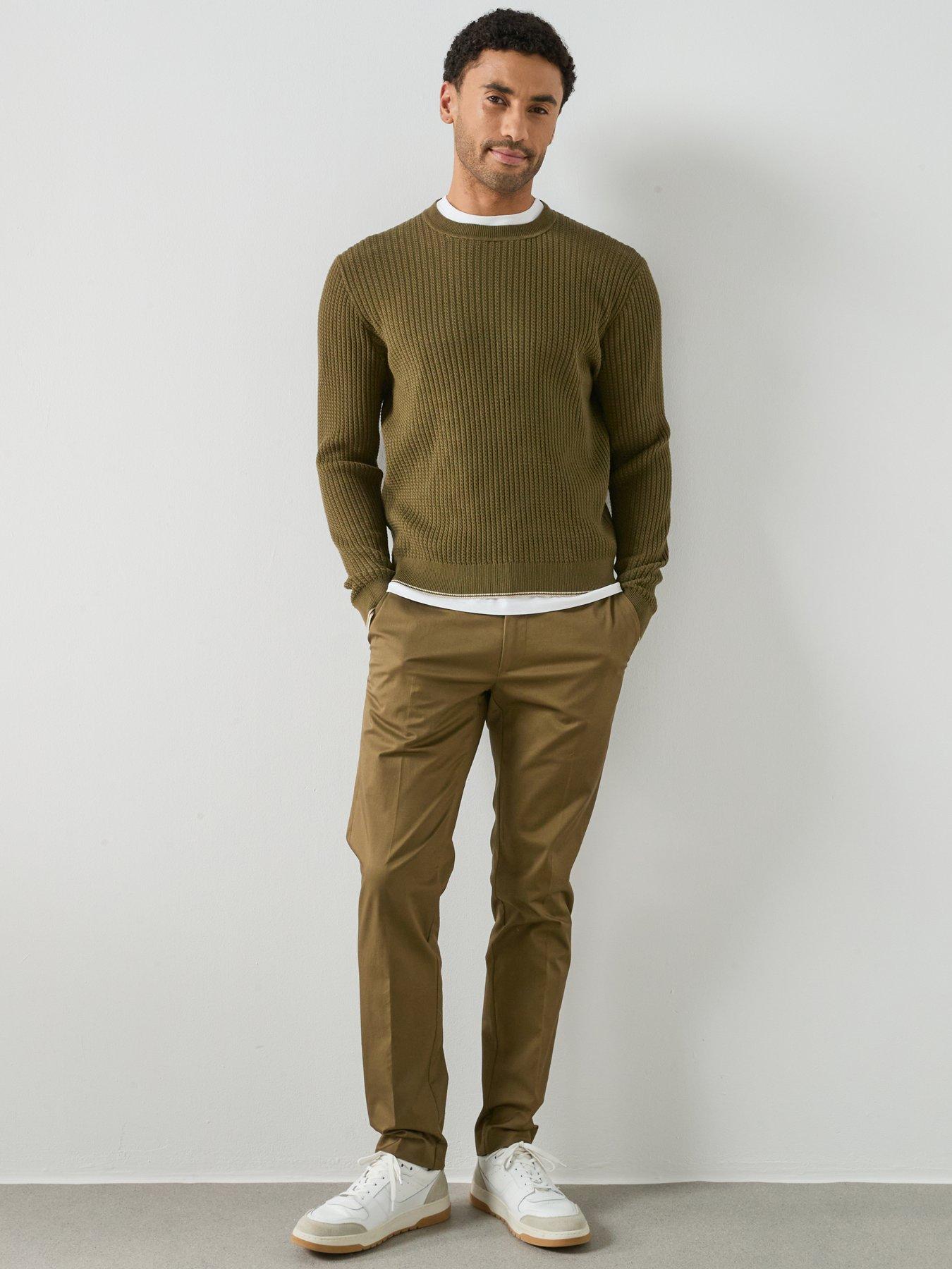 Image 3 of 6 of Mango Warrior Knitted Jumper - Khaki