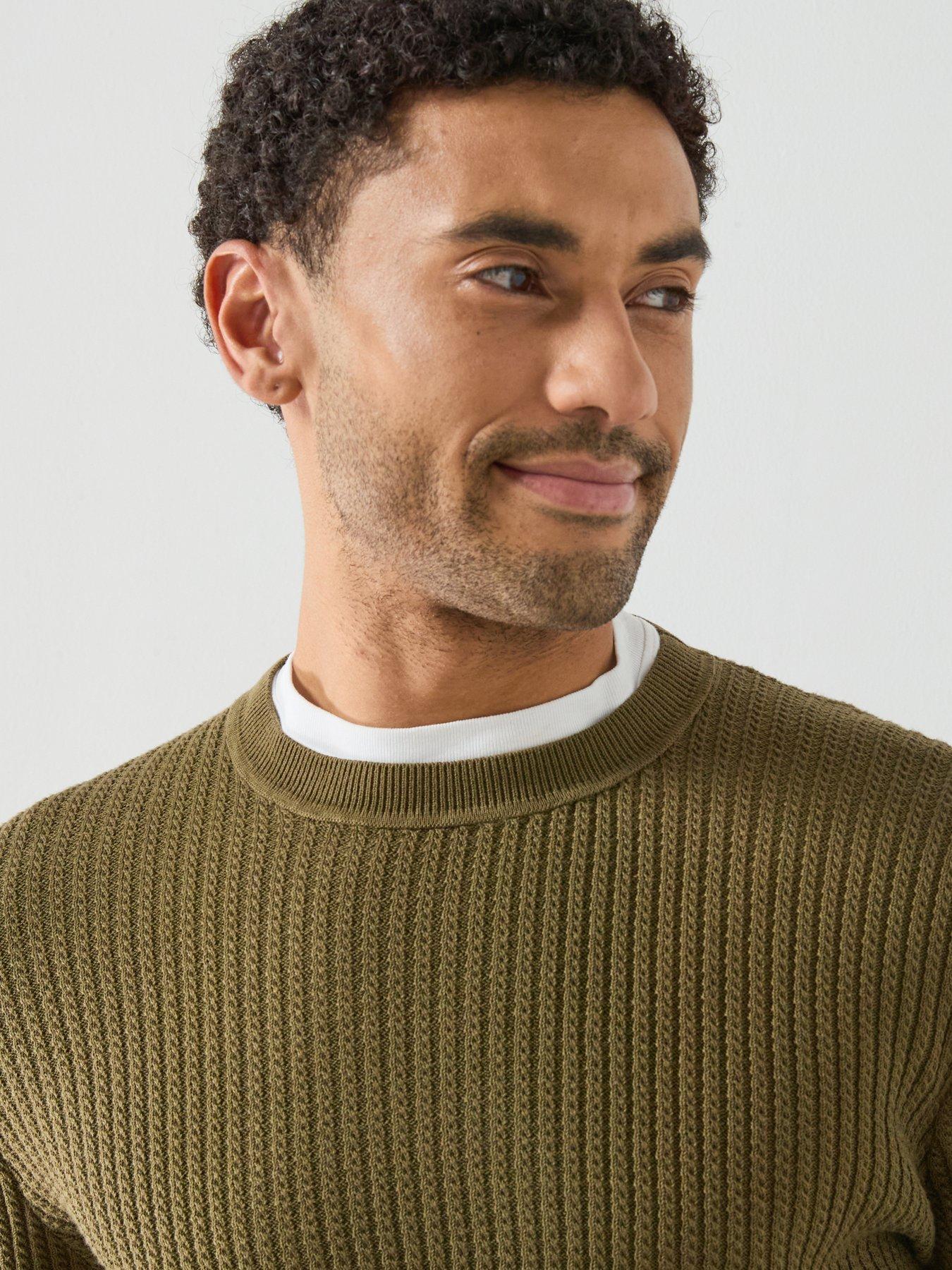 Image 4 of 6 of Mango Warrior Knitted Jumper - Khaki