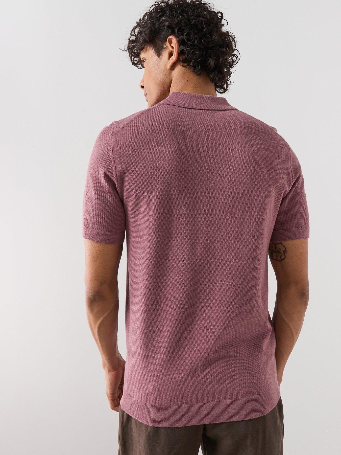 mango-andrew-short-sleeve-polo-shirt-purplestillFront
