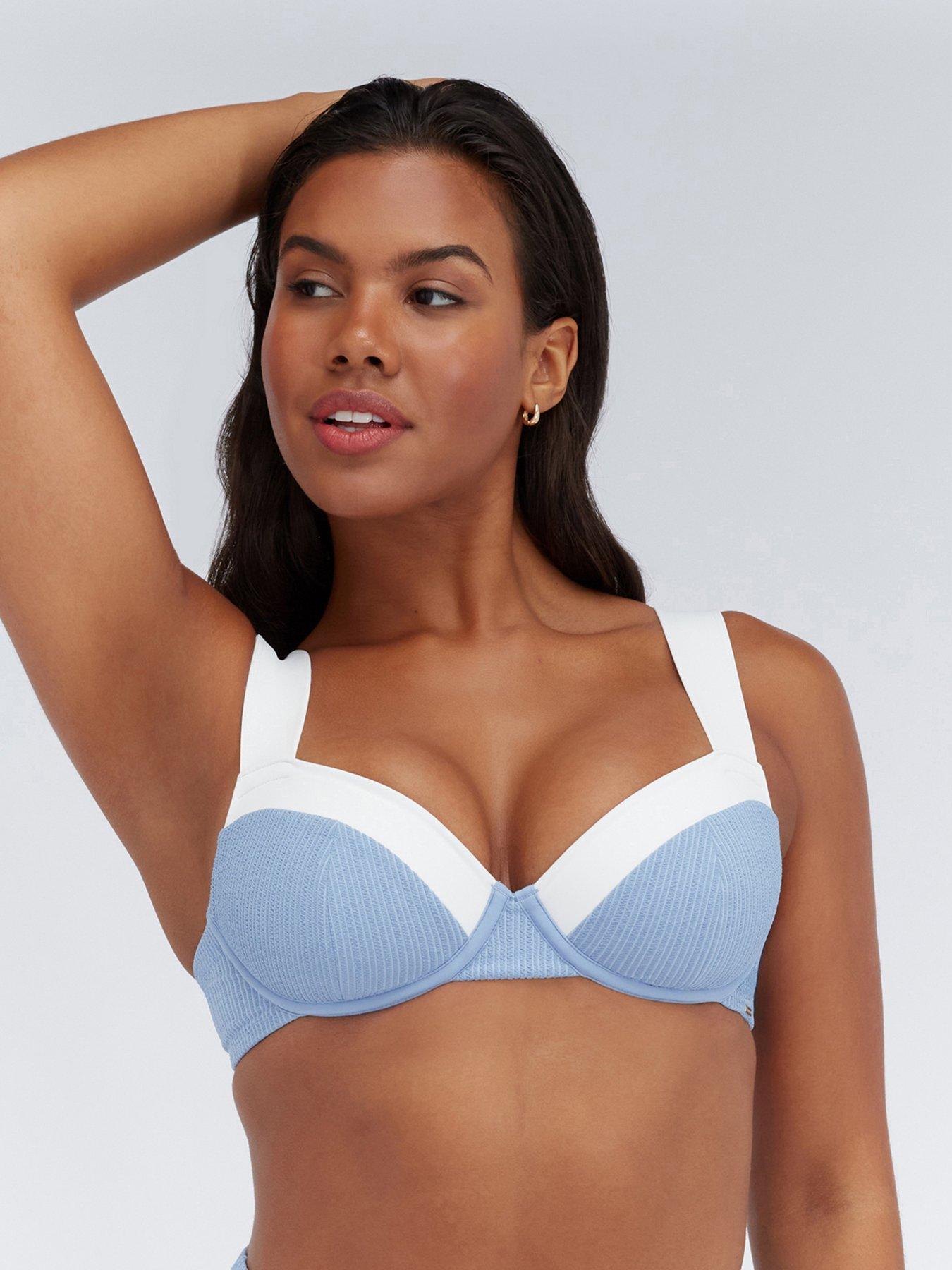Boux Avenue Rivoli Balconette Bikini Top - Blue