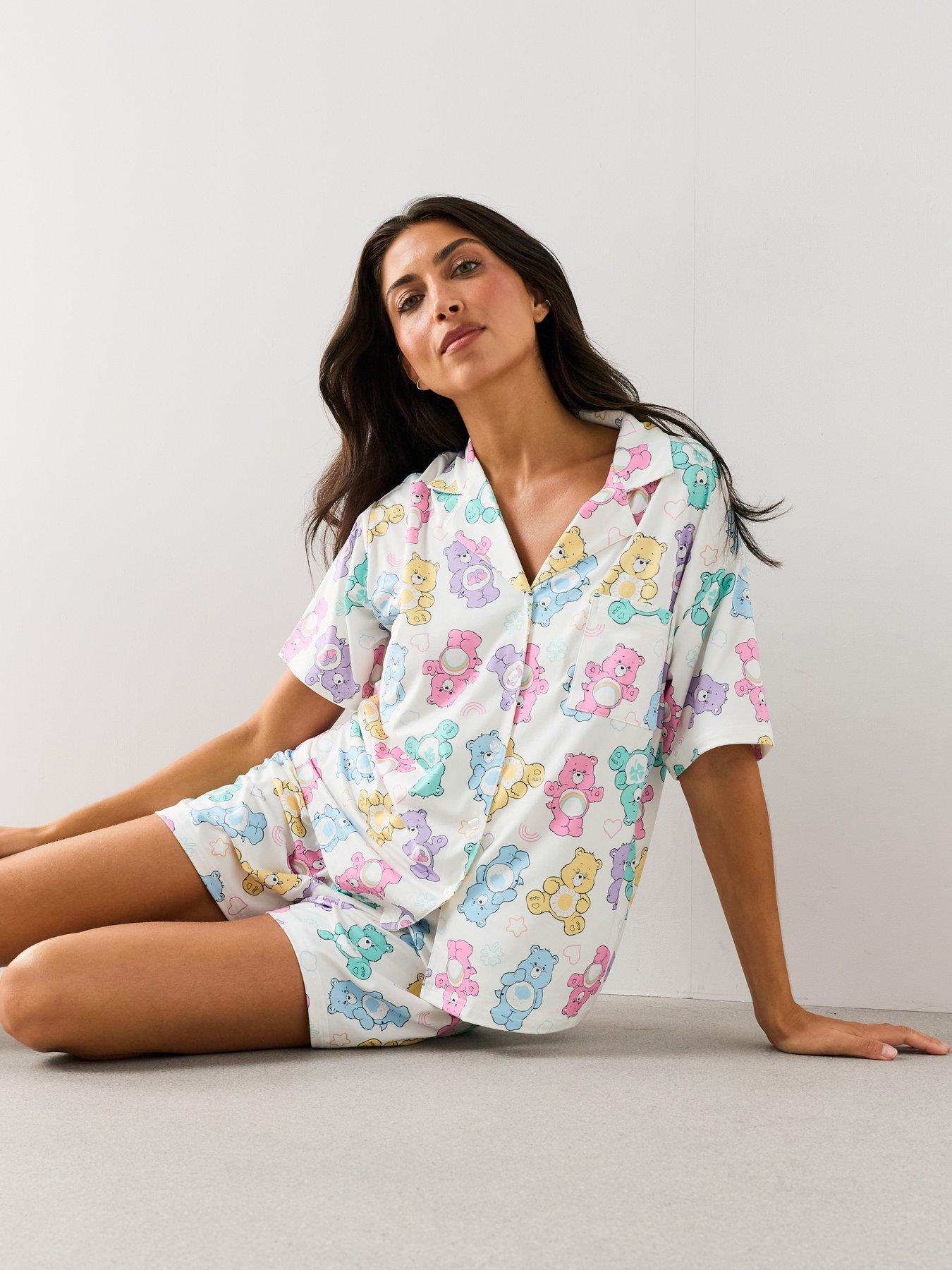 The Very Collection Care Bears Revere Short Pyjama Set - Cream