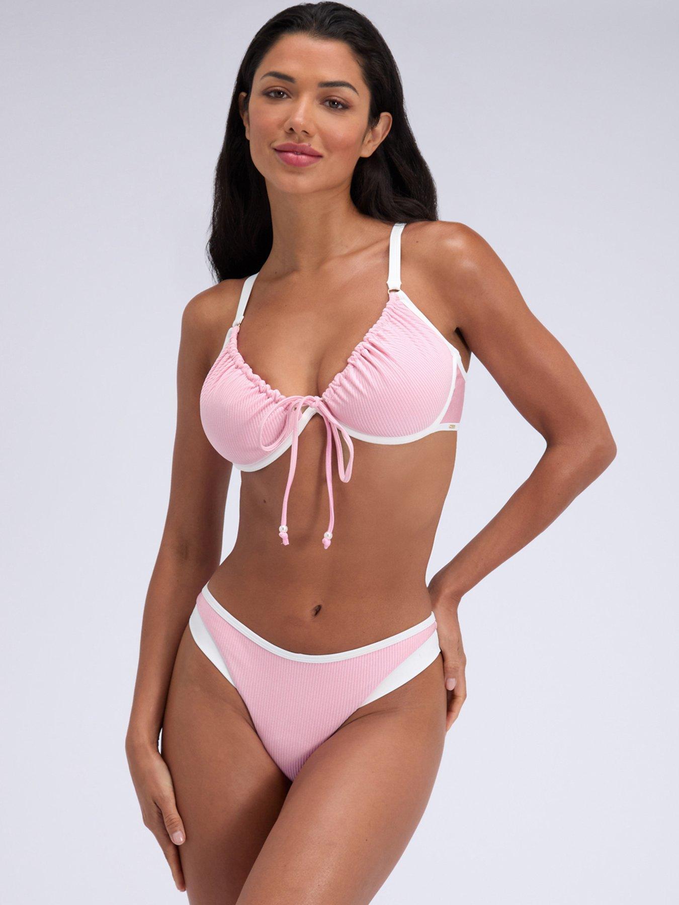 Image 3 of 3 of Boux Avenue Ibiza Piped Brazilian - Pink