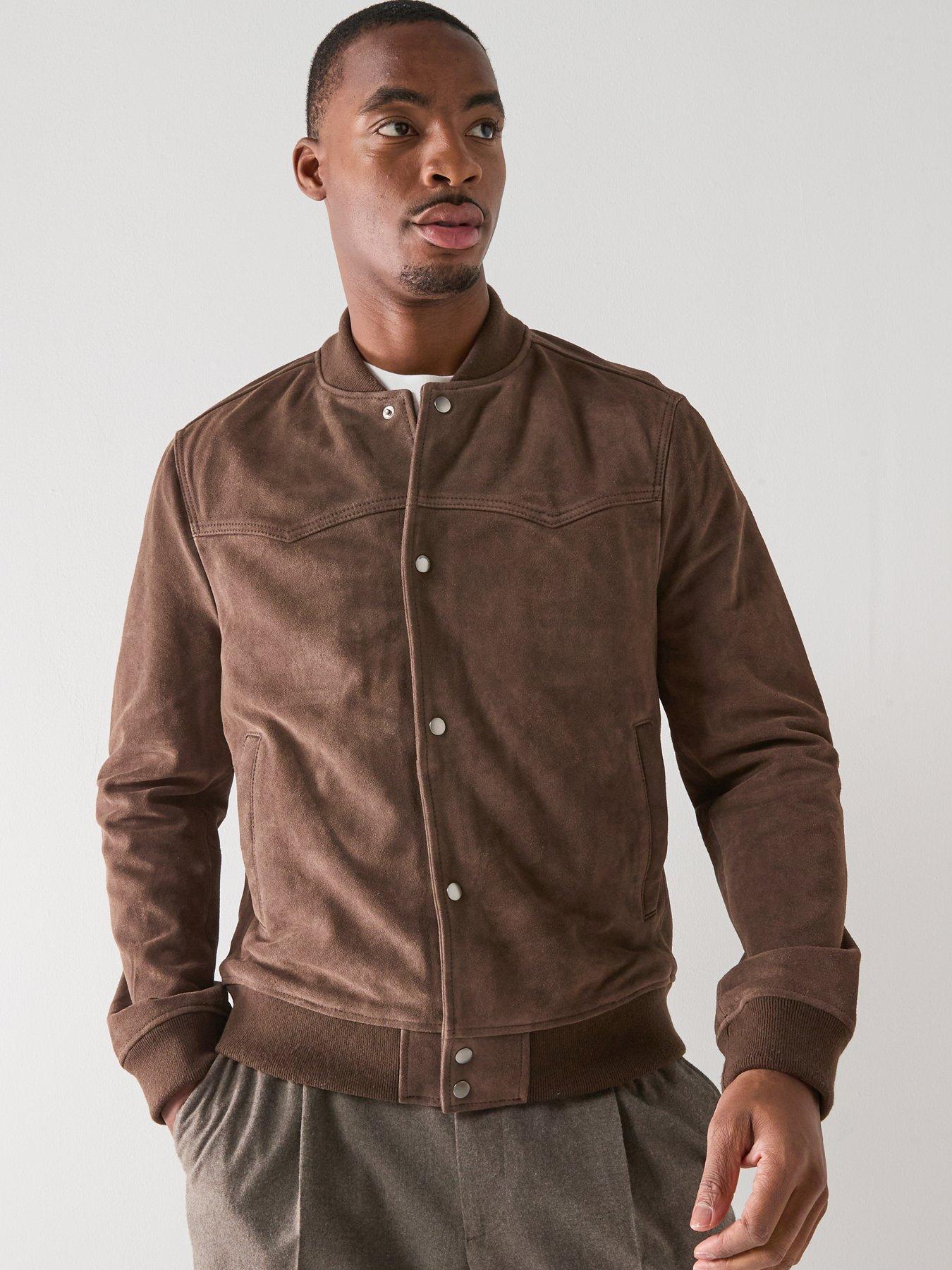 Image 6 of 6 of AllSaints Stafford Bomber Jacket - Brown