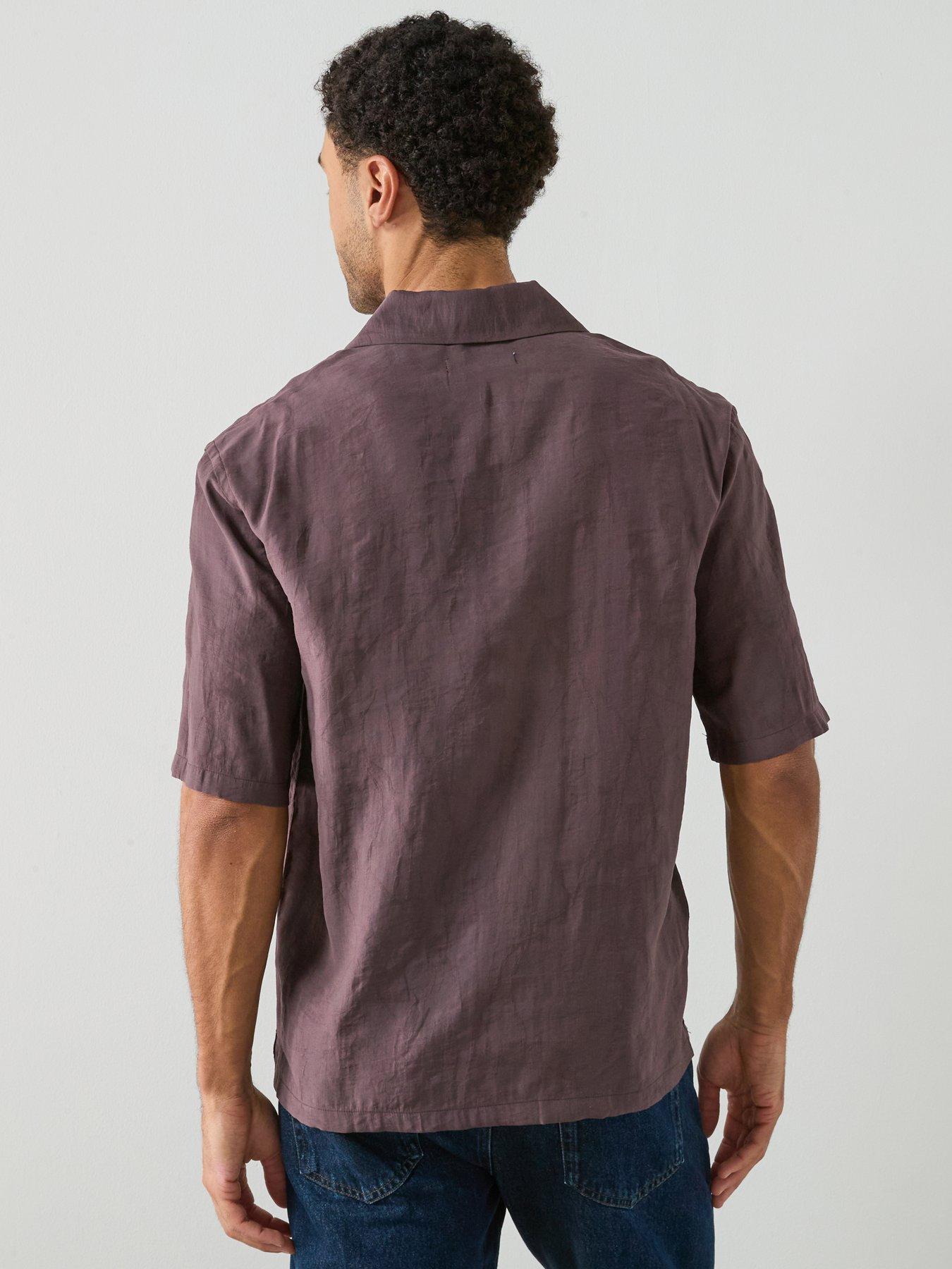 Image 2 of 5 of Mango Mango Lotus Short Sleeve Resort Shirt Shirt